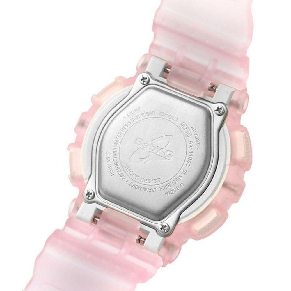 CASIO BABY-G BA-110SC-4ADR Women's Digital Sport Watch - Shock Resistant, Water Resistant for Swimming, Running & Outdoor Activities