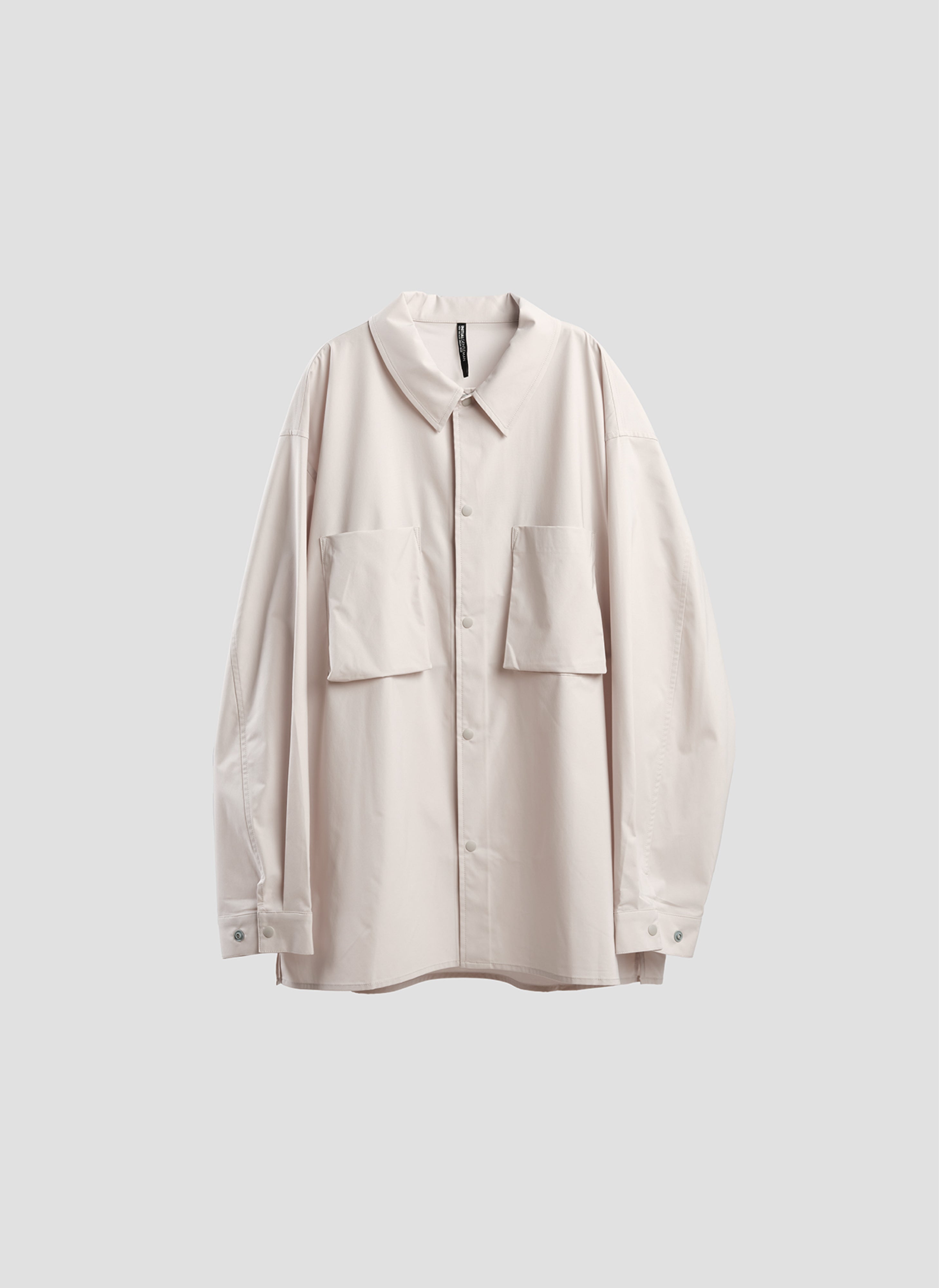 Minotech Snap Button Pocket Open Collar Shirt - Casual Men's Button Down Shirt for Work & Outdoor Activities