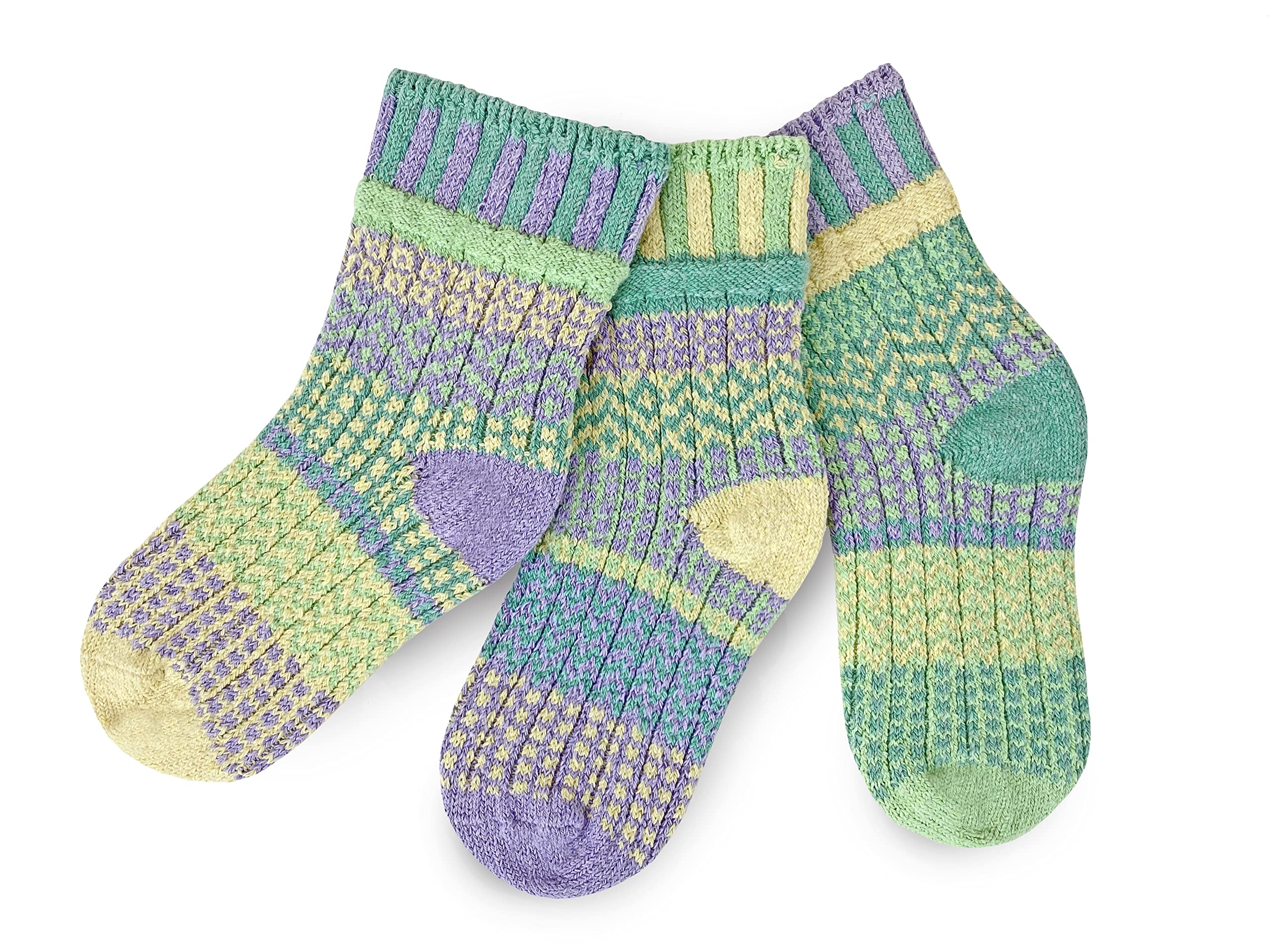 Solmate Socks - Fun Mismatched Socks for Girls, Boys, Kids & Toddlers - 3 Pairs Pack (1 Pair + 2 Spares) - Colorful, Comfortable & Durable Socks for School, Play & Everyday Wear