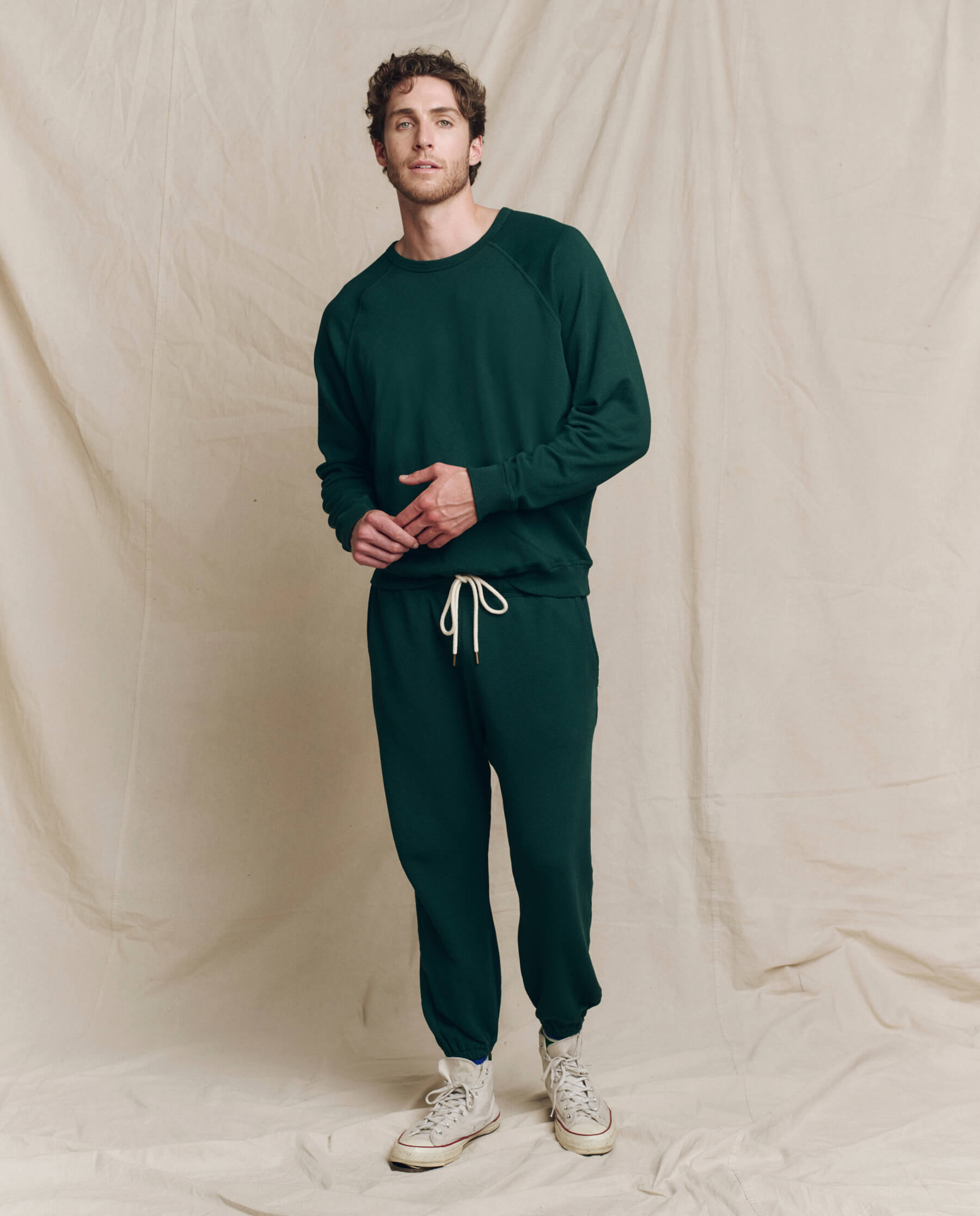 Men's Solid Color Stadium Sweatpants - Comfortable Joggers for Casual Wear, Gym & Lounge - Pinyon Style