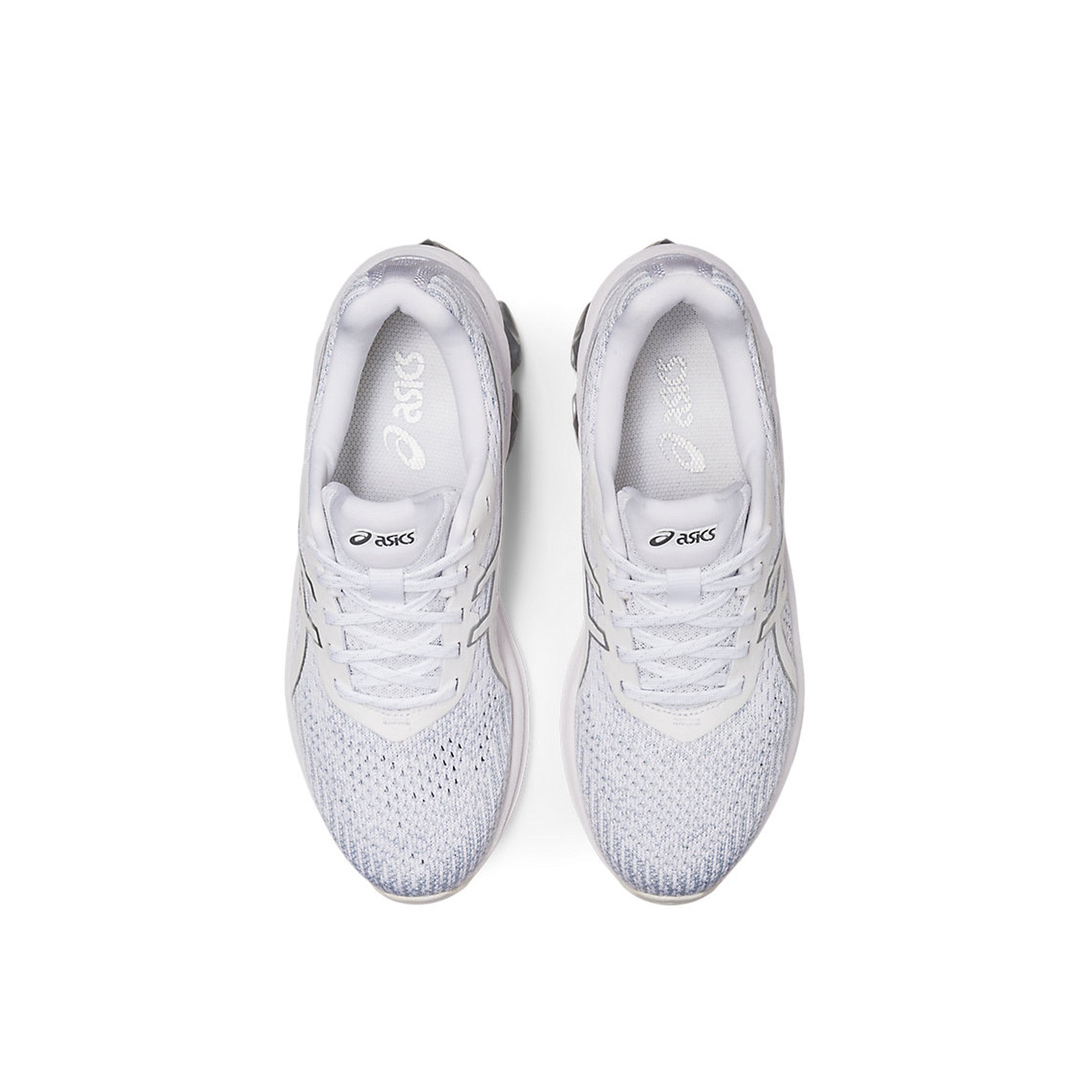 ASICS GEL QUANTUM 180 VII KNIT Women's Running Shoes - White/Glacier Grey - Lightweight Cushioned Sneakers for Jogging, Gym & Everyday Wear