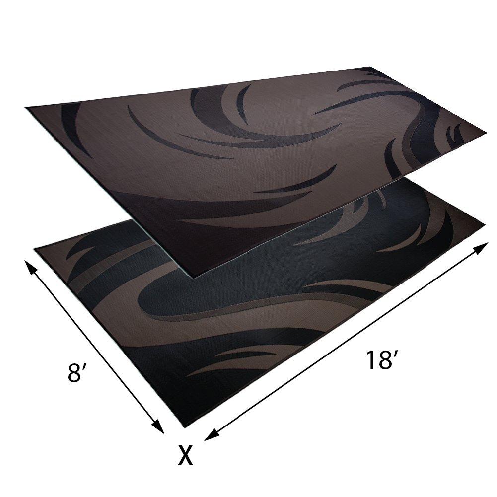 Reversible Outdoor Camping Mat - Waterproof & Durable for RV, Patio, Picnic, Beach - Stylish & Comfortable Floor Mat for Camping Gear & Outdoor Activities