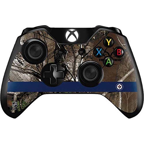 Officially Licensed NHL Winnipeg Jets Realtree Xtra Camo Gaming Skin for Xbox One Controller - Custom Protective Decal Wrap for Enhanced Grip & Style - Perfect for Gaming Enthusiasts & Sports Fans