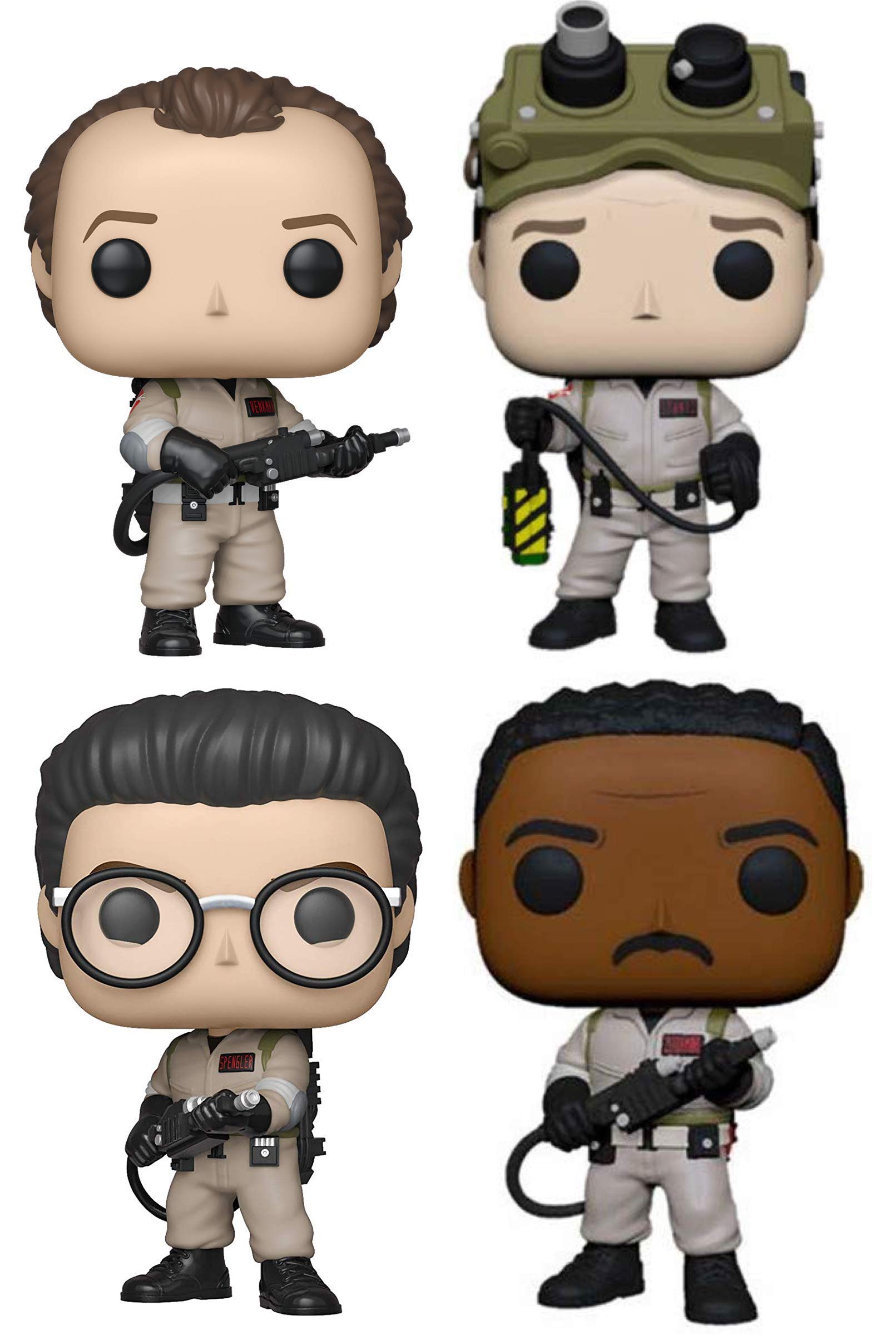 Funko Pop! Ghostbusters 4-Pack Collectible Figures - Dr. Peter Venkman, Dr. Raymond Stantz, Dr. Egon Spengler & Winston Zeddemore - Perfect for Movie Fans, Gift Giving & Pop Culture Displays