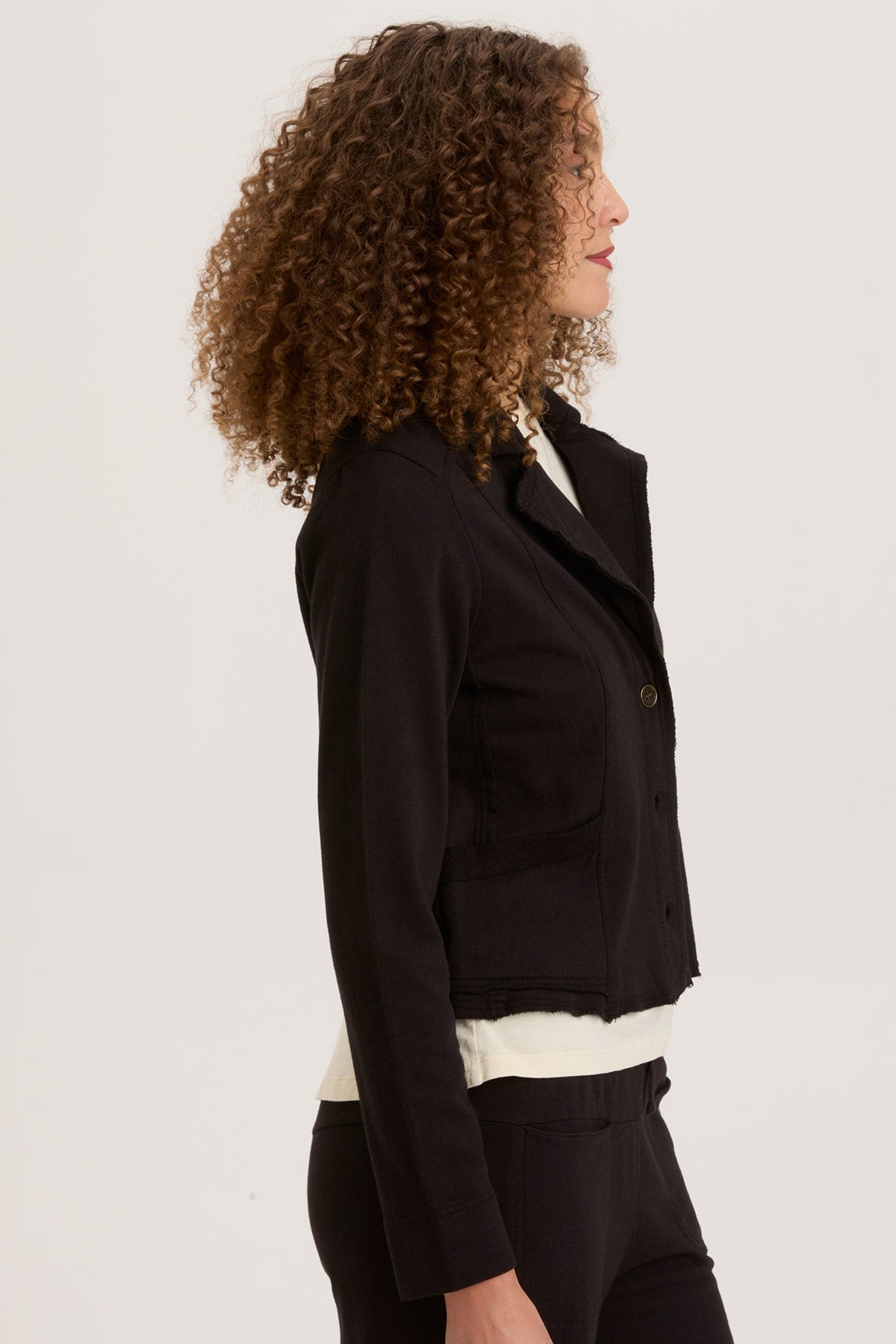 Damia Women's Black Blazer Jacket - Elegant Office Wear & Business Casual Outfit for Professional Women