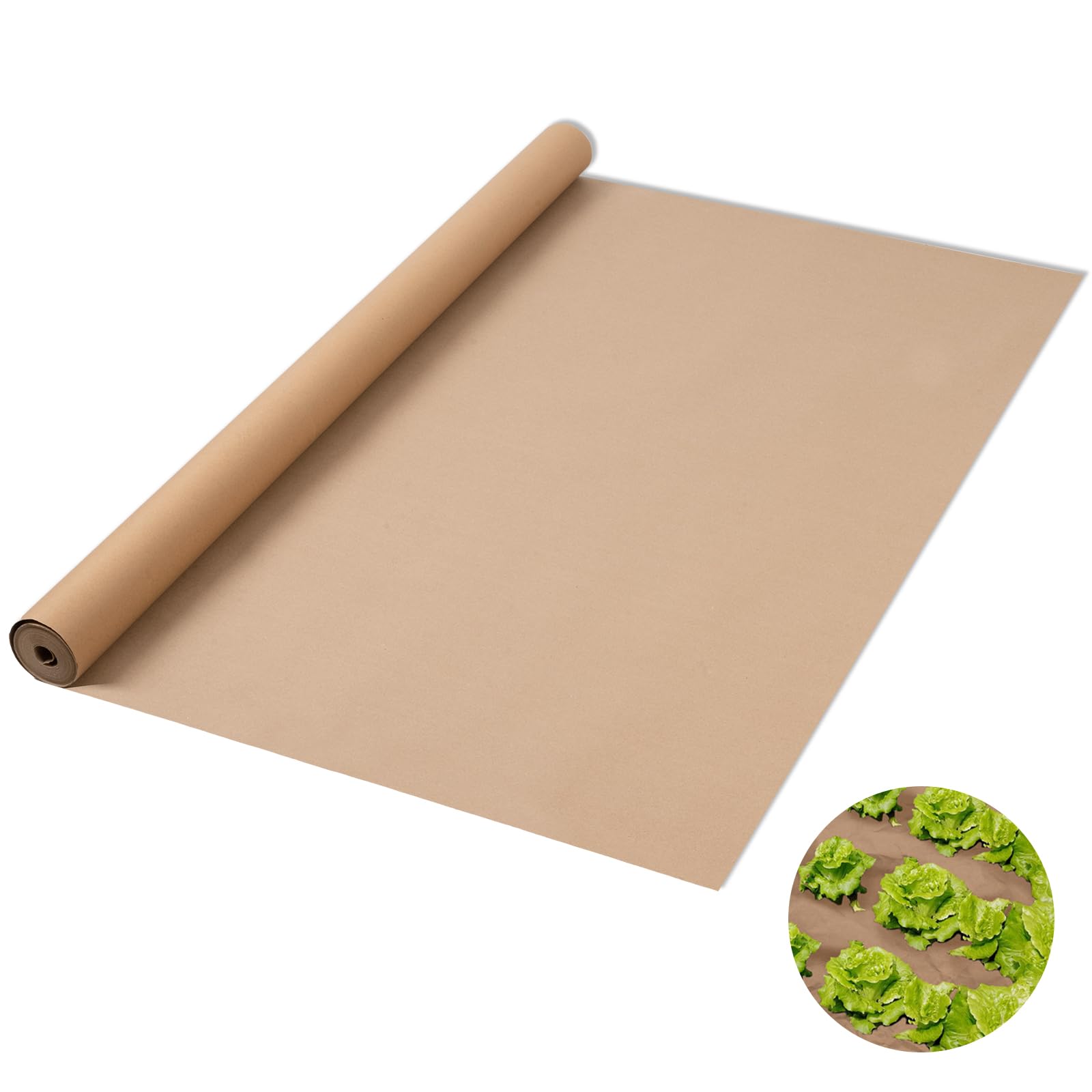 4 x 50 Ft Heavy Duty Biodegradable Landscape Fabric - Eco-Friendly Weed Barrier for Garden Beds, Grass Control & Landscaping | Perfect for Organic Gardening, Mulching & Sustainable Weed Prevention