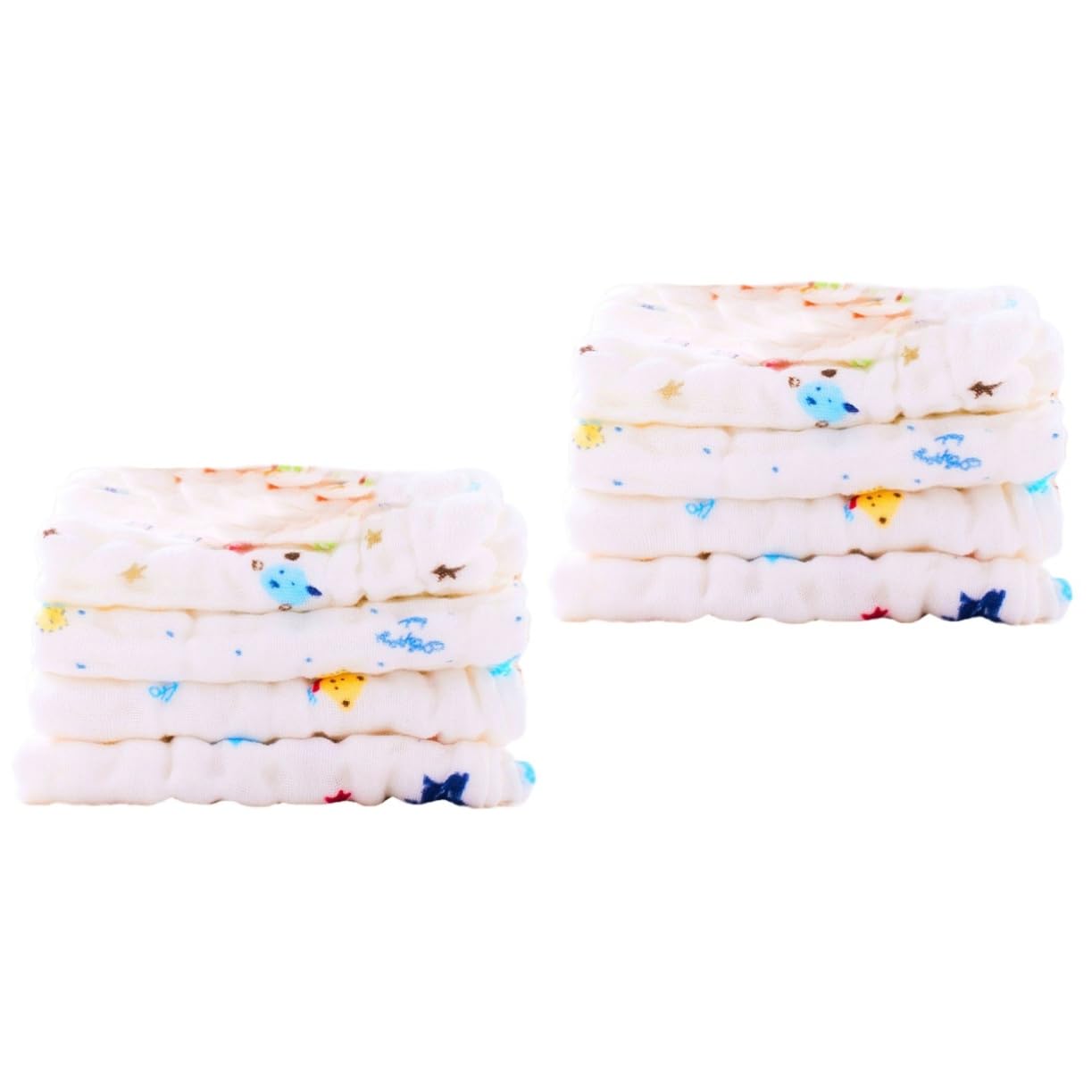 VICASKY 8 Pack Premium Soft Gauze Towels - Breathable Face Towels, Square Washcloths & Handkerchiefs for Baby, Makeup Removal & Gentle Skin Care | Perfect for Travel, Gym & Daily Use