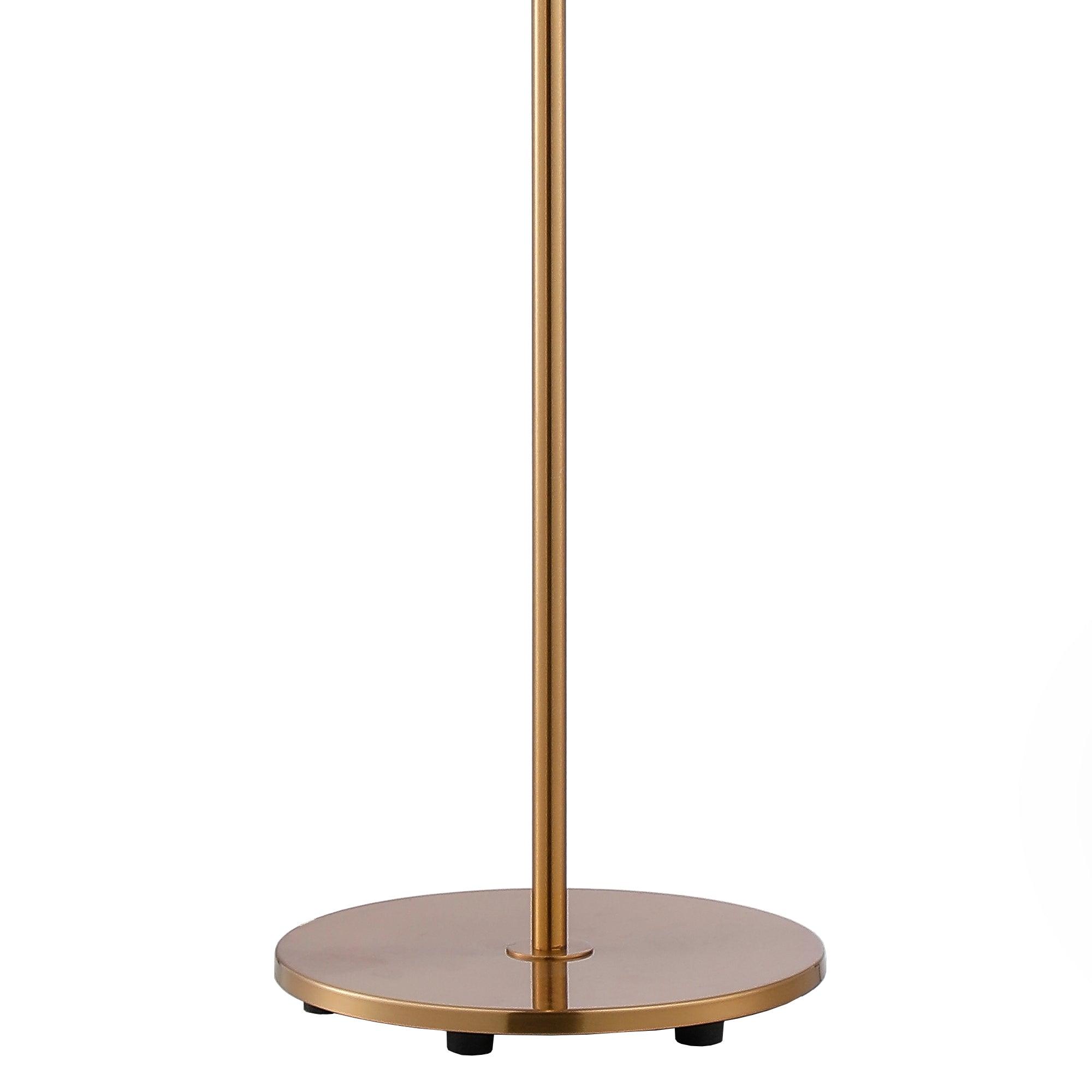 1 Light Golden Floor Lamp with Crystal Shade - Modern Elegant Standing Light for Living Room, Bedroom & Office - Perfect for Reading, Relaxing & Home Decor