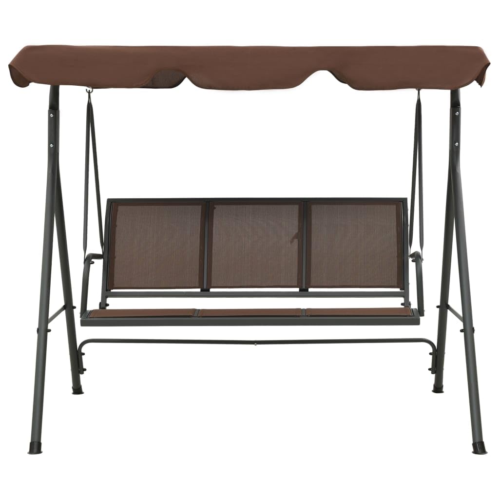 Outdoor Garden Swing Bench with Canopy - Weather-Resistant Patio Furniture for Backyard, Porch or Deck - Perfect for Relaxing, Reading & Coffee Time