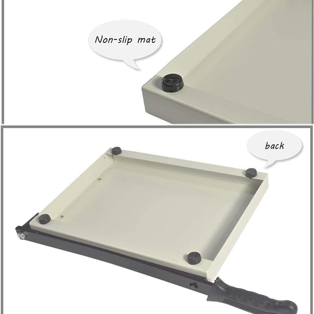 KDLK Professional A4 Paper Cutter Trimmer with Automatic Safety Guard - Heavy Duty Guillotine Paper Cutter with Metal Base (43.5x21.8x8cm) for Office, School, Crafting & Scrapbooking Projects