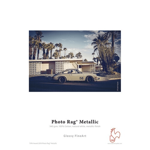 Hahnemühle Photo Rag Metallic Paper - 4x6 Inches, 30 Sheets - Premium Metallic Photo Paper for Fine Art Printing, Photography, and Professional Presentations - Perfect for Art Prints, Portraits, and Creative Projects