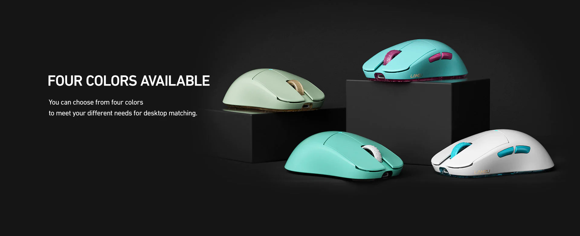 Lamzu Atlantis OG V2 Pro Wireless Gaming Mouse - 4K Compatible, Lightweight Ergonomic Design, Matcha Green - Perfect for FPS, MOBA & Esports Gaming