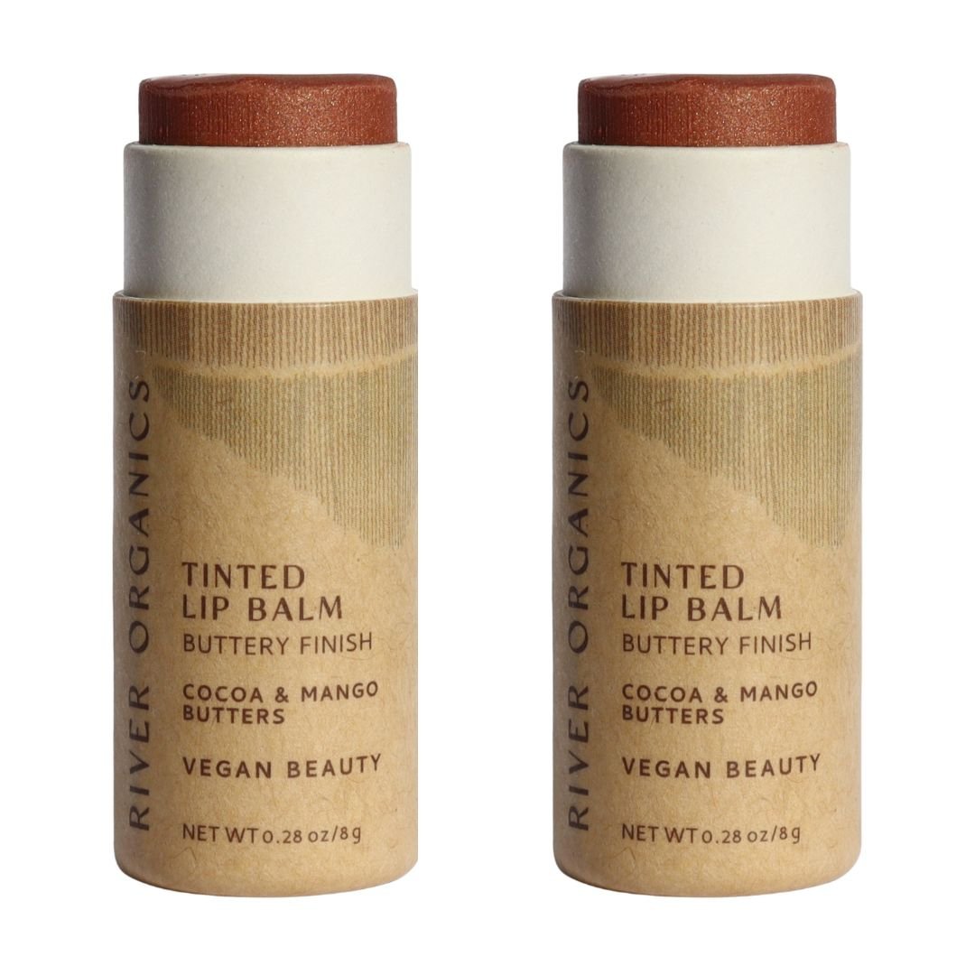 Rose Gold Lip Balm + Pomegranate Lip Stain