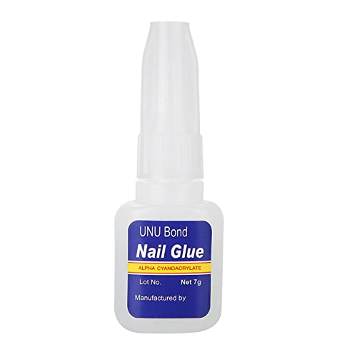 No Harm Nail Glue - Odorless Brush-On Adhesive for False Nails (7g) | Strong Hold for Acrylic Nails, Glitter & Rhinestones | Perfect for Nail Art, Salon & Home Manicures