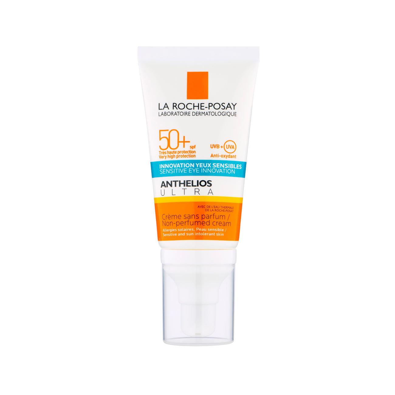 La Roche-Posay Anthelios Hydrating Cream SPF 50+ Sunscreen for Face | Moisturizing Daily Sun Protection | Perfect for Outdoor Activities & Beach Days