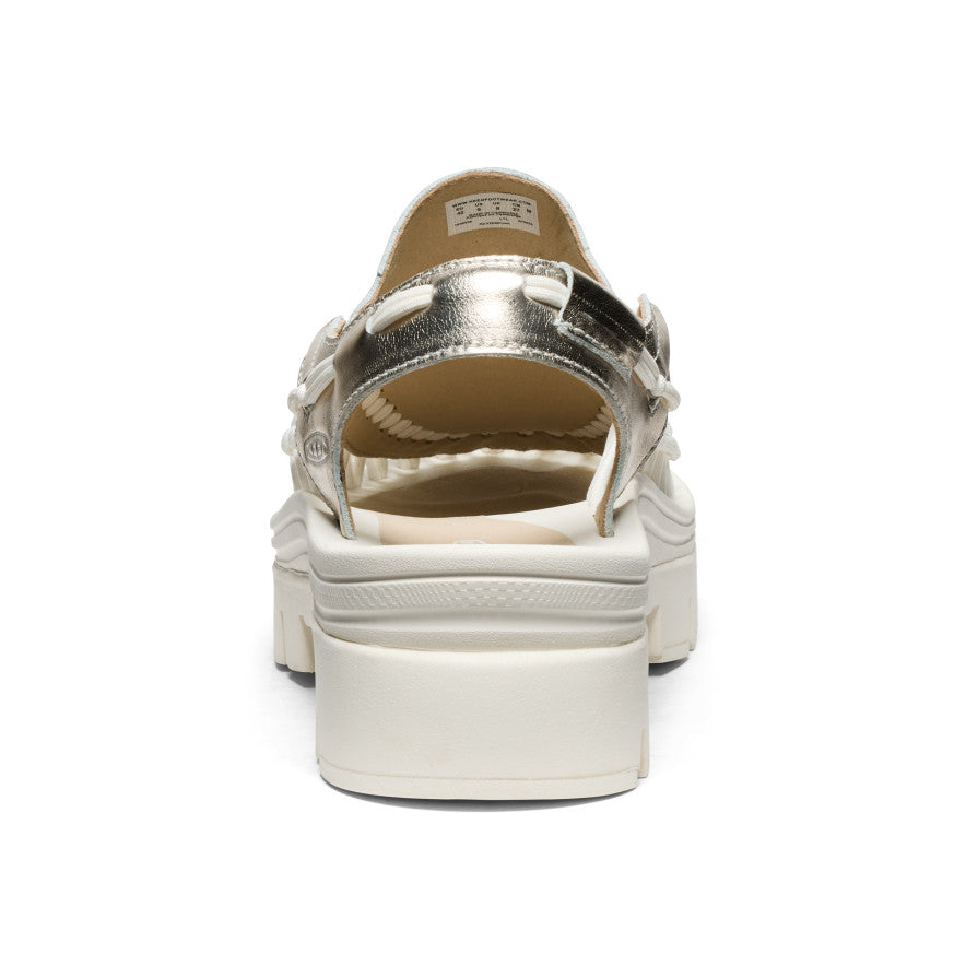 Unisex UNEEK PLT Tassel Sneakers - Champagne Gold & Star White | Trendy Casual Shoes for Men & Women | Perfect for Streetwear, Daily Wear & Fashion Outfits