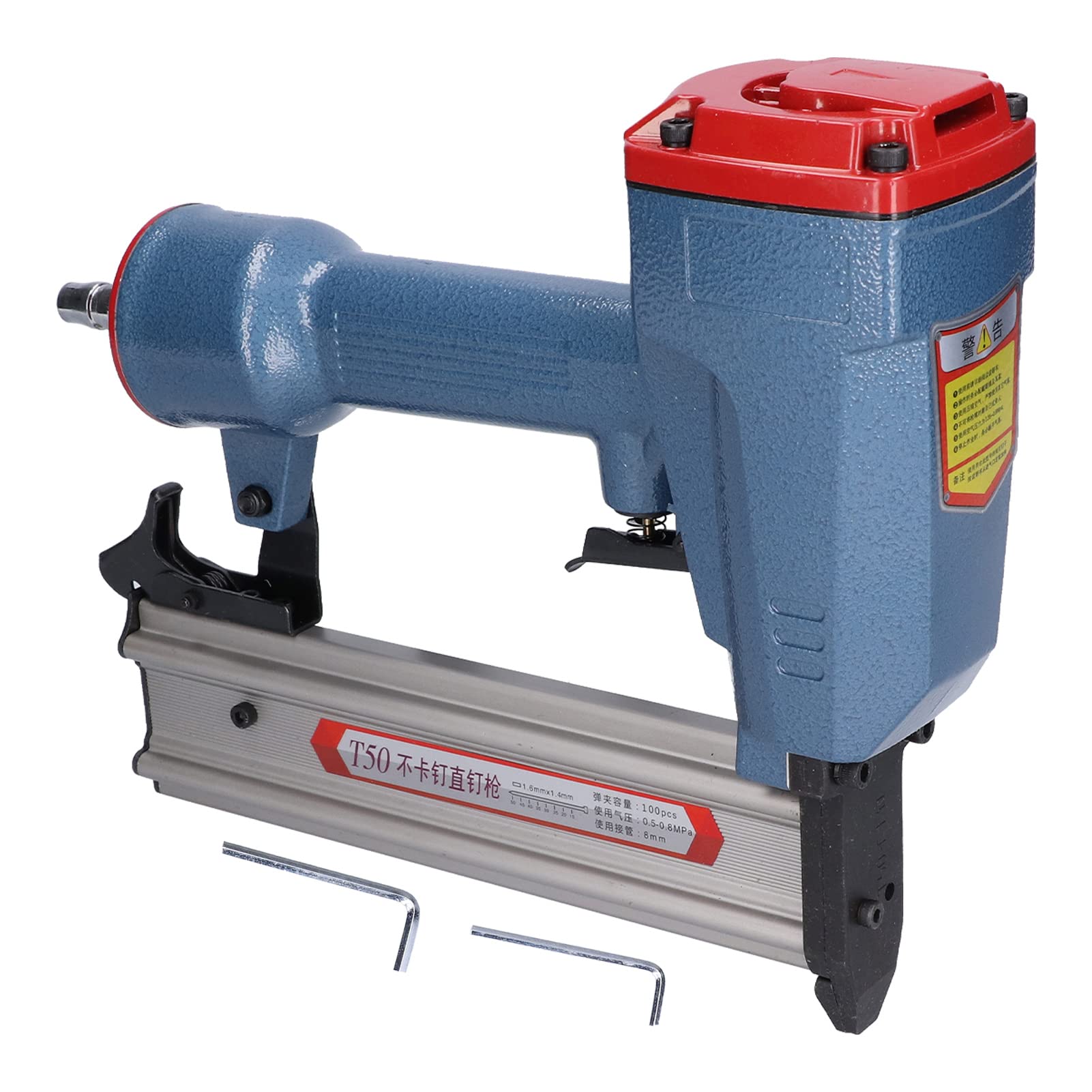 Pneumatic Brad Nailer 15-50mm Nail Length - Fast Nailing Stapler for Carpentry, Woodworking & Home Decoration | Ideal for DIY Projects, Furniture Making & Trim Work