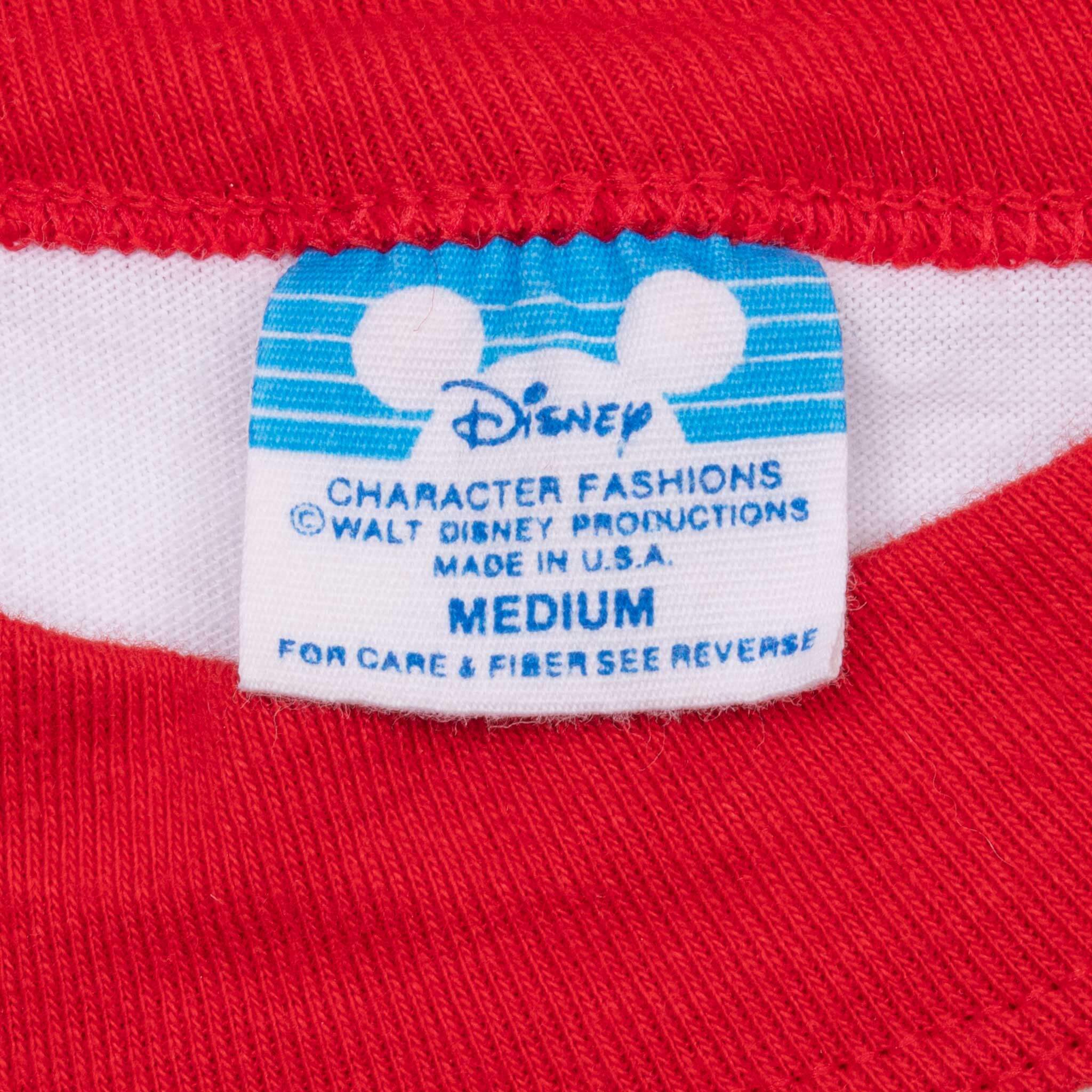 Vintage Disney Mickey Mouse Disneyland Raglan 1990s Tee Shirt XS - Made in USA - Retro Graphic T-Shirt for Casual Wear & Disney Fans Collection
