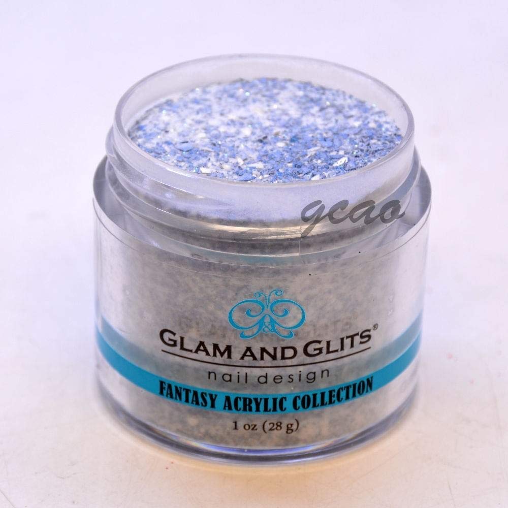 Glam Glits Acrylic Nail Powder 1 oz - Blue Smoke Shade FA516 for Professional Nail Art & DIY Manicures at Home