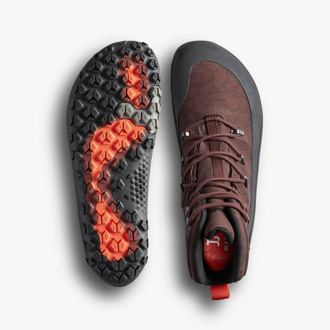 Vivobarefoot Men's Tracker Textile AT JJF Barefoot Hiking Boots - Lightweight & Waterproof Outdoor Shoes for Trail Running & Adventure Travel