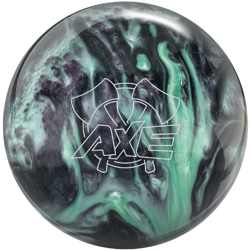 Premium Hammer Axe Green/Smoke Bowling Ball - High Performance 15lb Bowling Equipment for League Play & Tournament Use