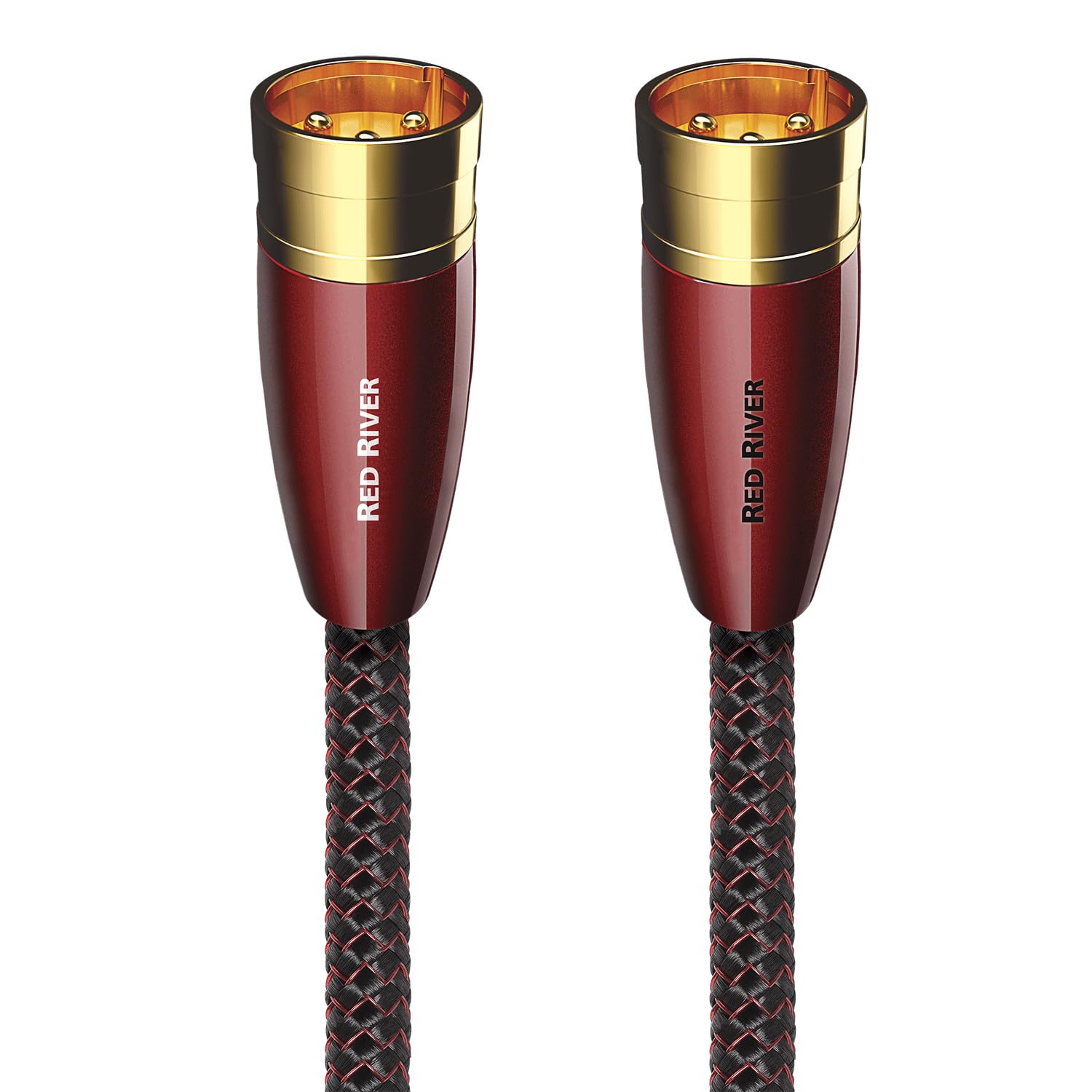 AudioQuest Red River XLR Cable - 1.0m Balanced Interconnect for Professional Audio & Home Theater Systems - Perfect for Studio Recording, Hi-Fi Systems, and Live Performances