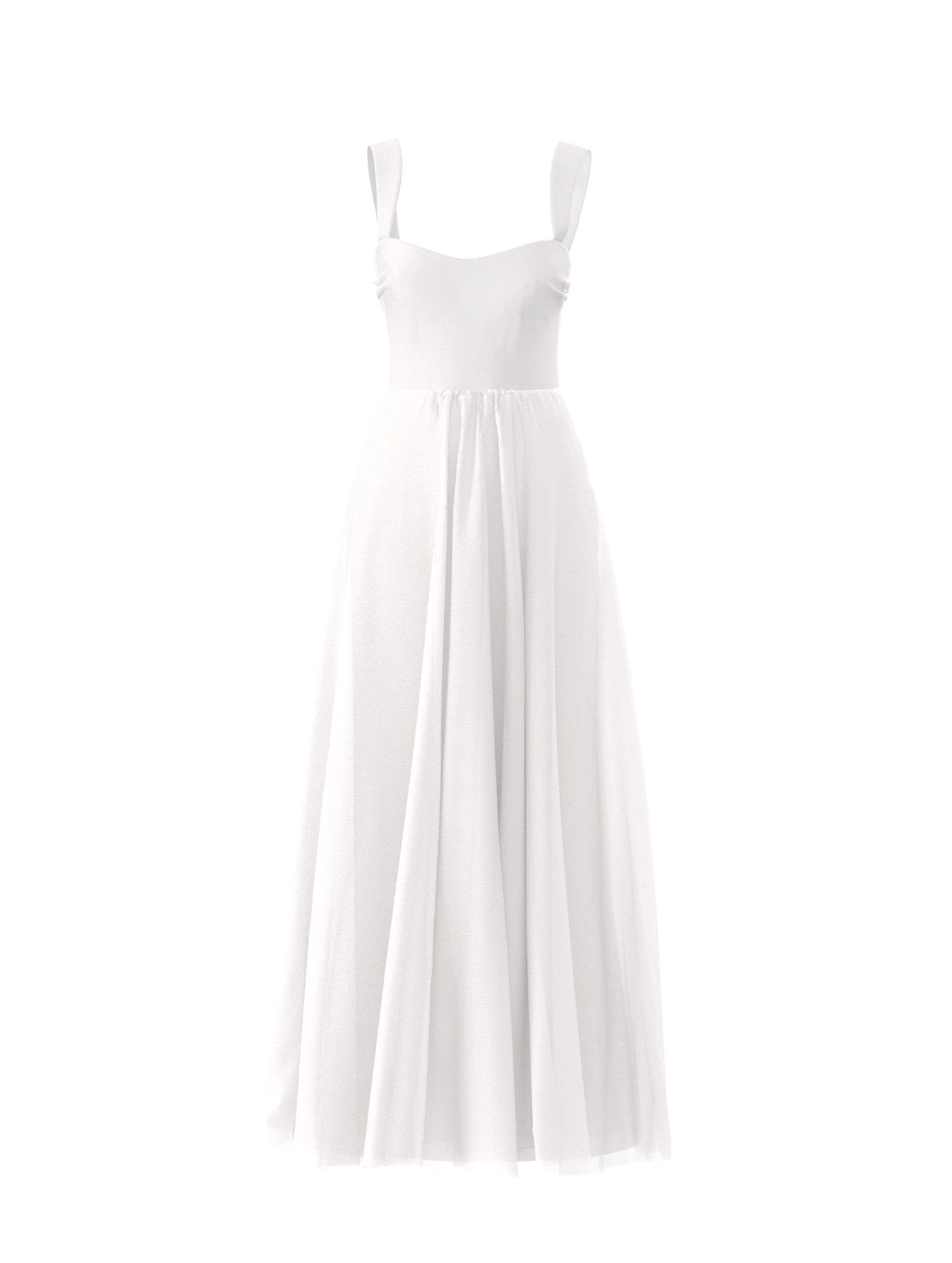 Alexis White Bodice & Justine White Skirt Set - Elegant Women's Fashion for Parties, Weddings, and Special Occasions