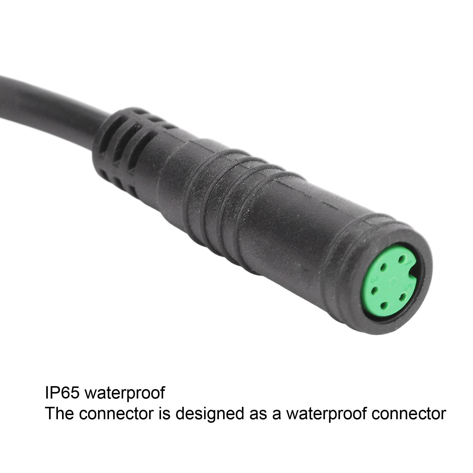 Waterproof 5 Pin Electric Bike Display Extension Cable - Bafang E-Bike Computer Connector for Smooth Riding & Easy Installation | Perfect for Commuting, Mountain Biking & Urban Adventures