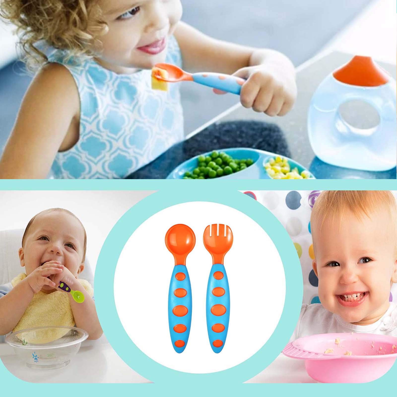 BPA-Free Baby Food Feeder with Spoon - Safe Silicone Fruit & Vegetable Feeder for Infants & Toddlers - Teething Pacifier & Training Spoon Set - Perfect for Fresh Fruits, Veggies & Snacks - Ideal for On-the-Go Feeding & Baby-Led Weaning