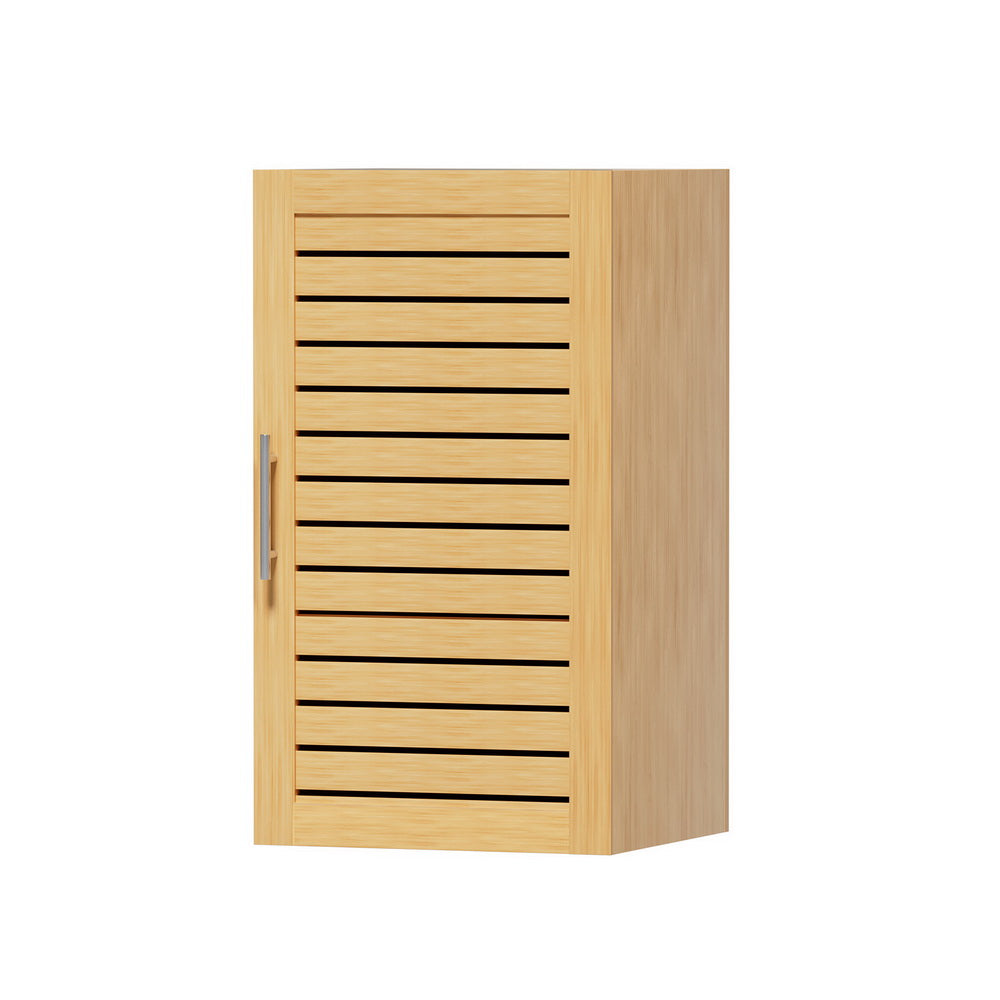 70cm Wooden Bathroom Storage Cabinet - 2 Tier Wall Mounted Shelf by JILL - Perfect for Small Bathrooms, Organizing Toiletries & Towels