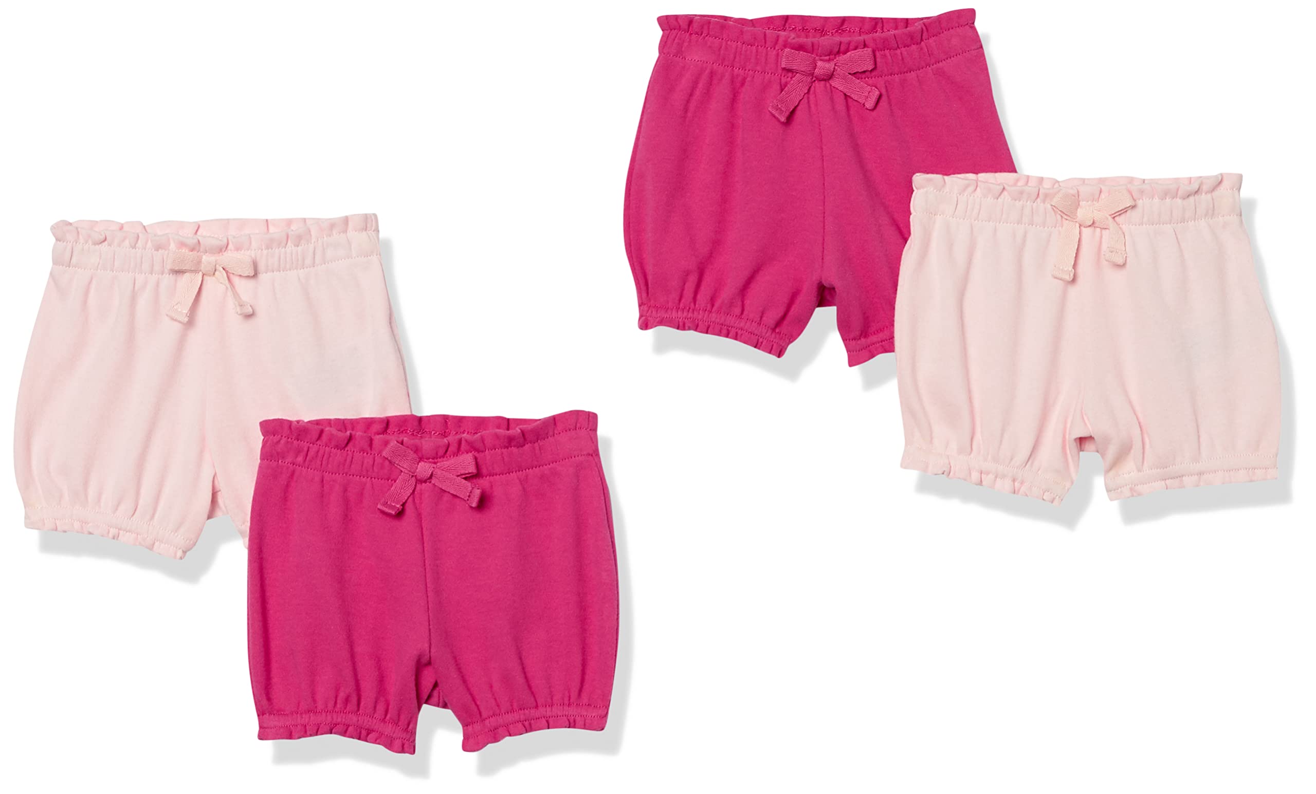 Amazon Essentials Baby Girls' Cotton Bloomer Shorts - 3-Pack | Soft & Breathable for Playtime, Daycare & Summer Outfits