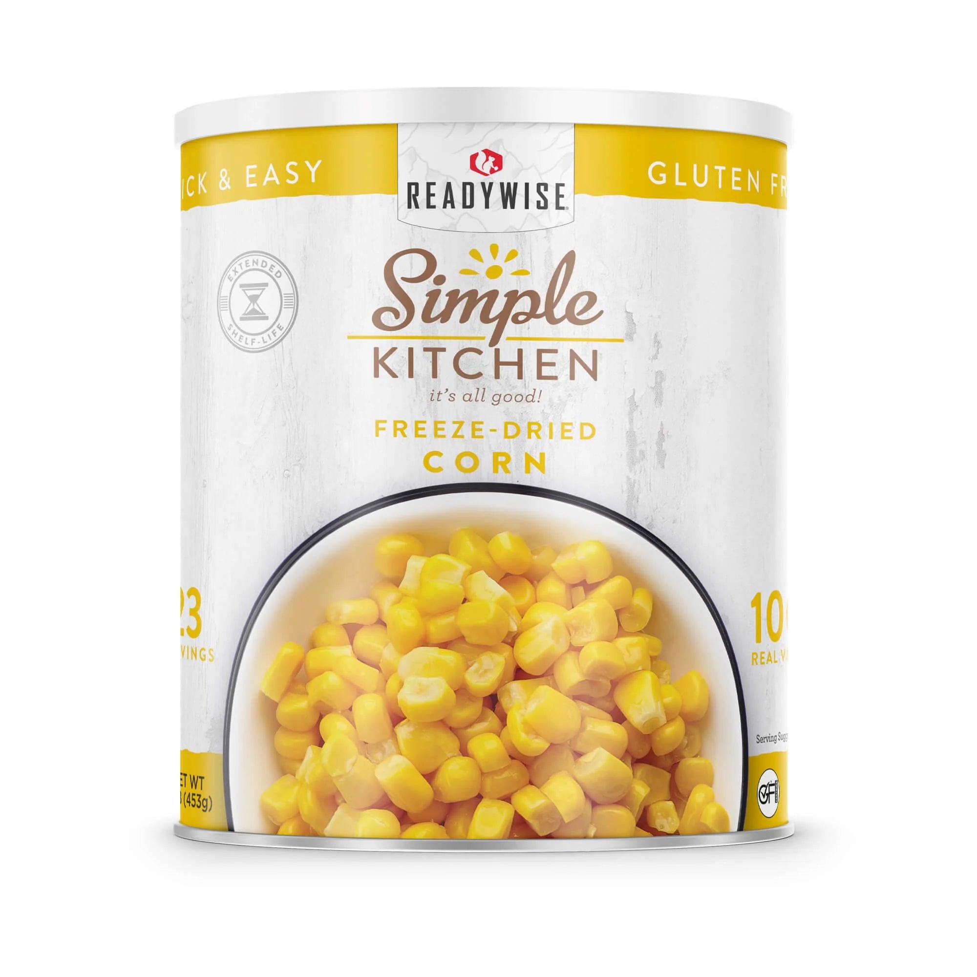 ReadyWise Freeze Dried Corn - 23 Servings Emergency Food Storage | Long Shelf Life for Camping, Hiking & Emergency Preparedness