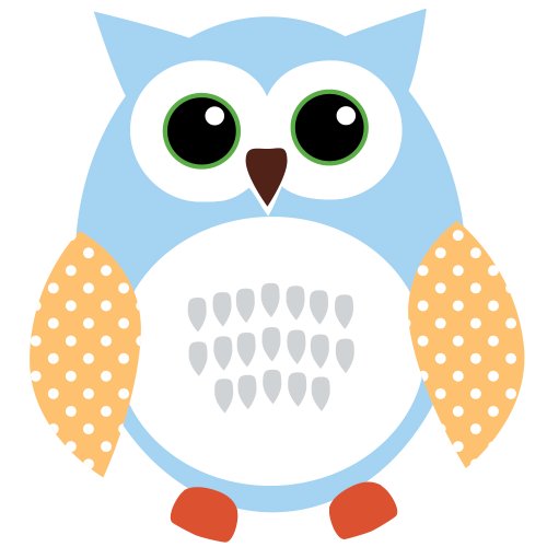 Regular Owl: Green & Blue