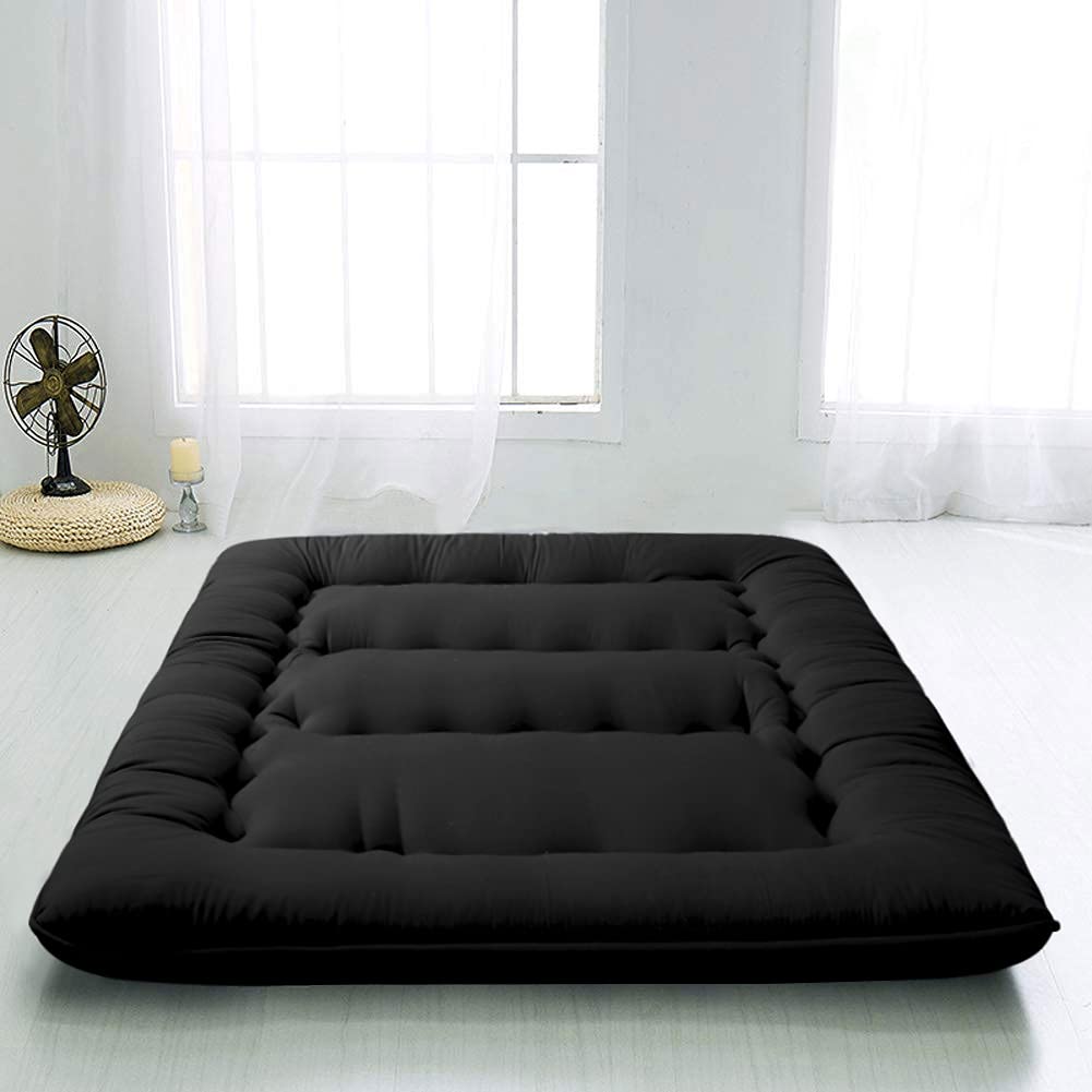 MAXYOYO Japanese Floor Futon Mattress - Portable Foldable Tatami Mattress for Guest Bed, Camping & Small Space Living | Comfortable Floor Sleeping Solution