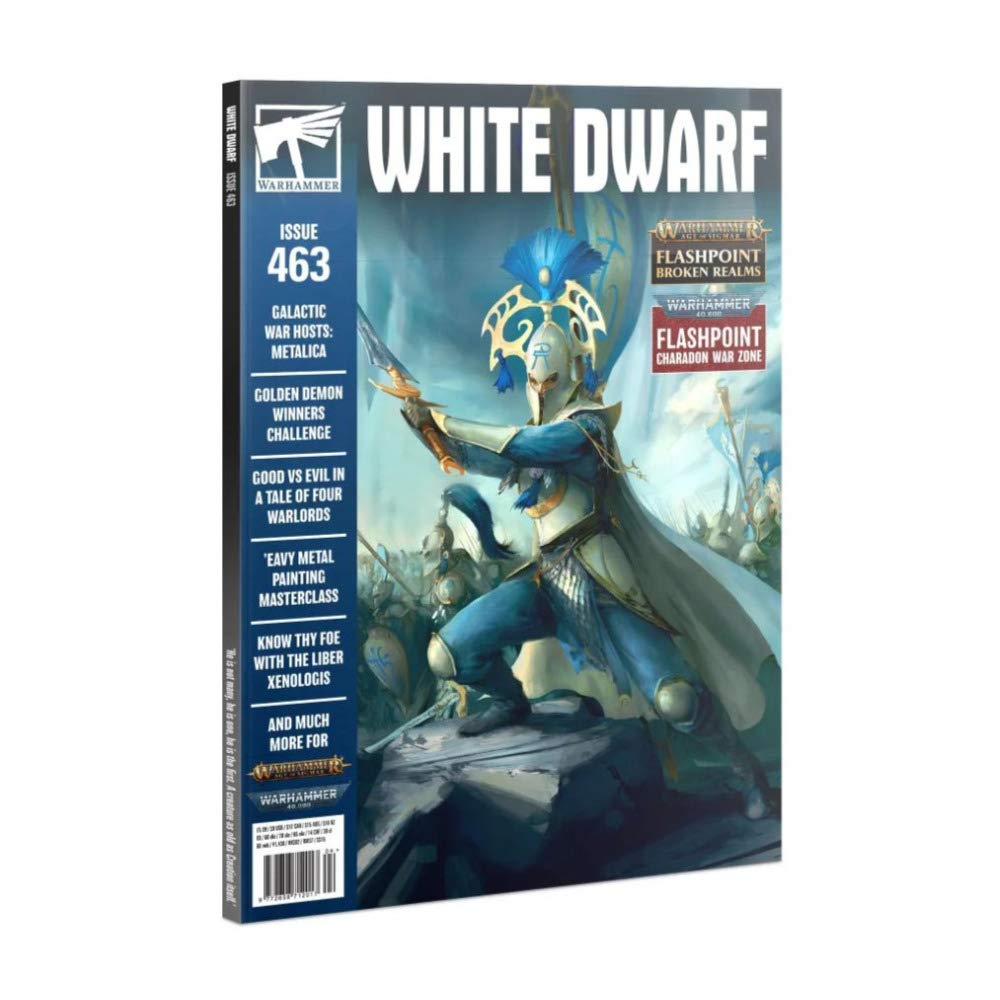 Games Workshop Warhammer White Dwarf 463 - Latest Miniature Gaming Magazine | Tabletop Warhammer Strategy Guide & Painting Tips for Wargaming Enthusiasts