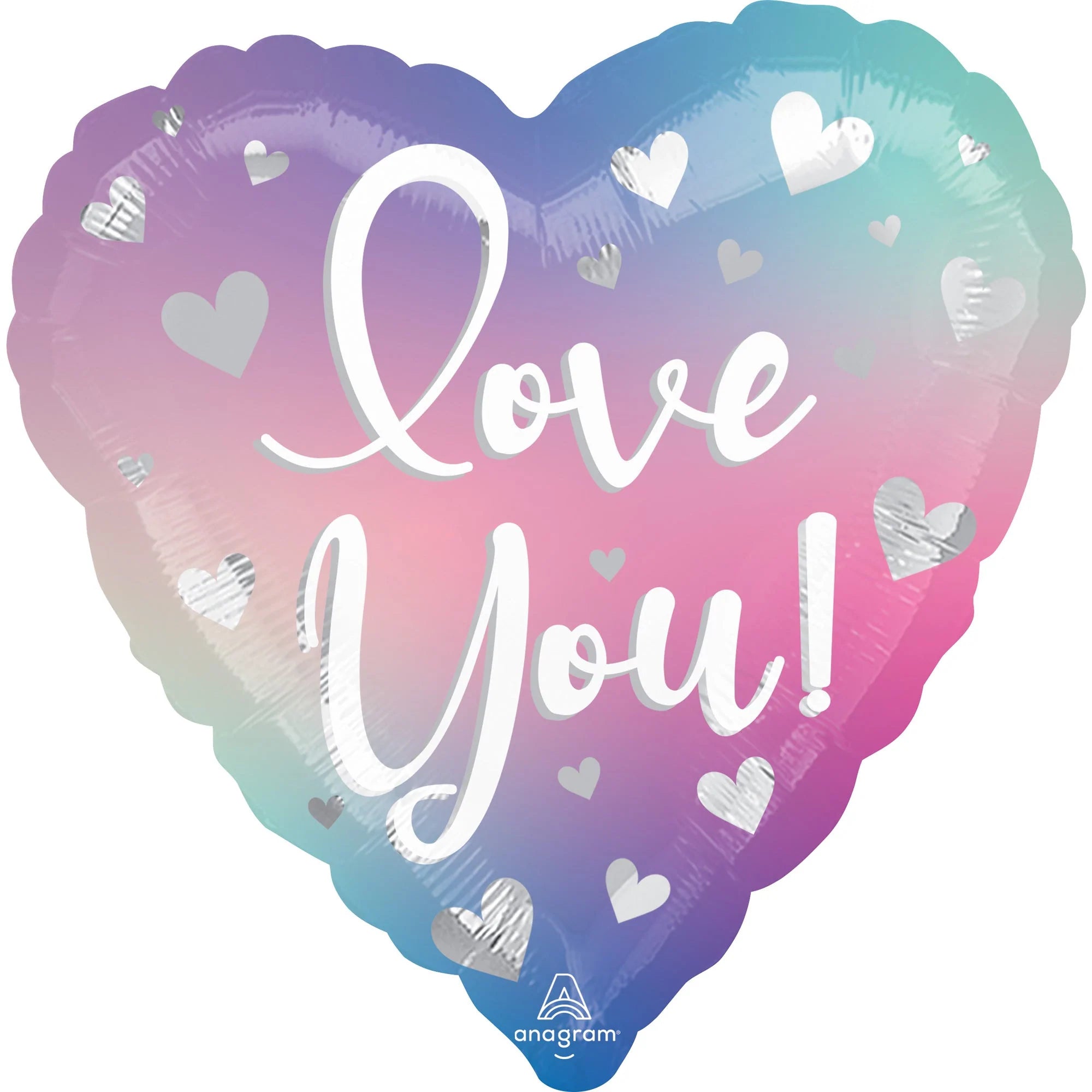 18 Inch Multicolored Heart Shape Foil Balloon - Perfect for Valentine's Day, Anniversaries & Romantic Decorations