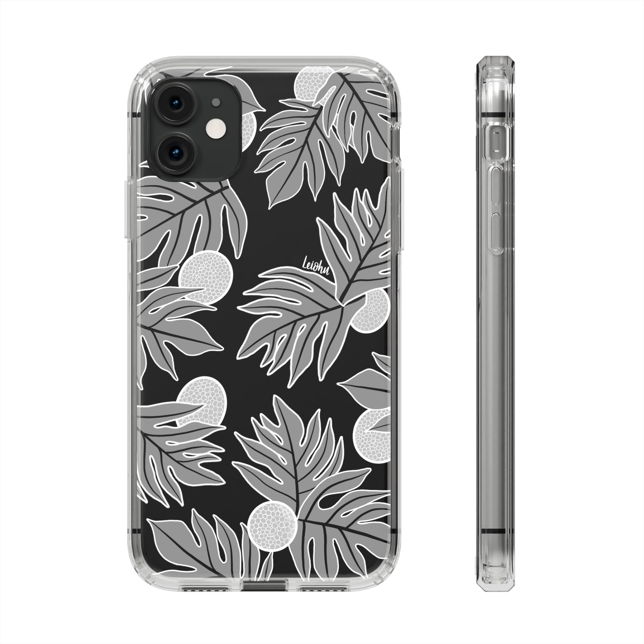 Premium Ulu Ke'oke'o Clear Phone Case - Shockproof & Scratch-Resistant Protective Cover for iPhone 14/13/12/11 Pro Max - Perfect for Outdoor Adventures, Travel & Daily Use