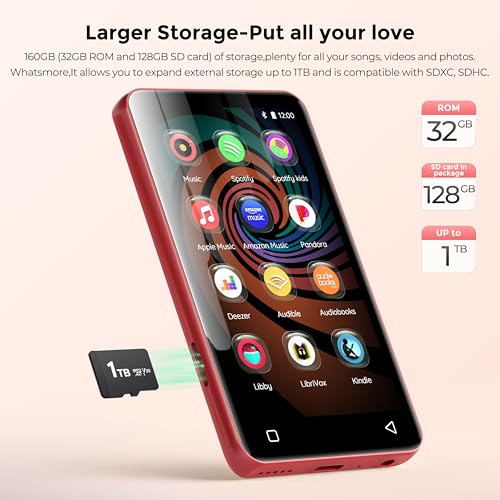 Innioasis 160GB MP3 Player with Bluetooth & WiFi - Android Music Player Supporting Spotify, Amazon Music, Pandora - 4