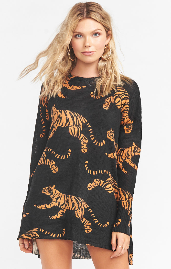 Tossed Tiger Knit