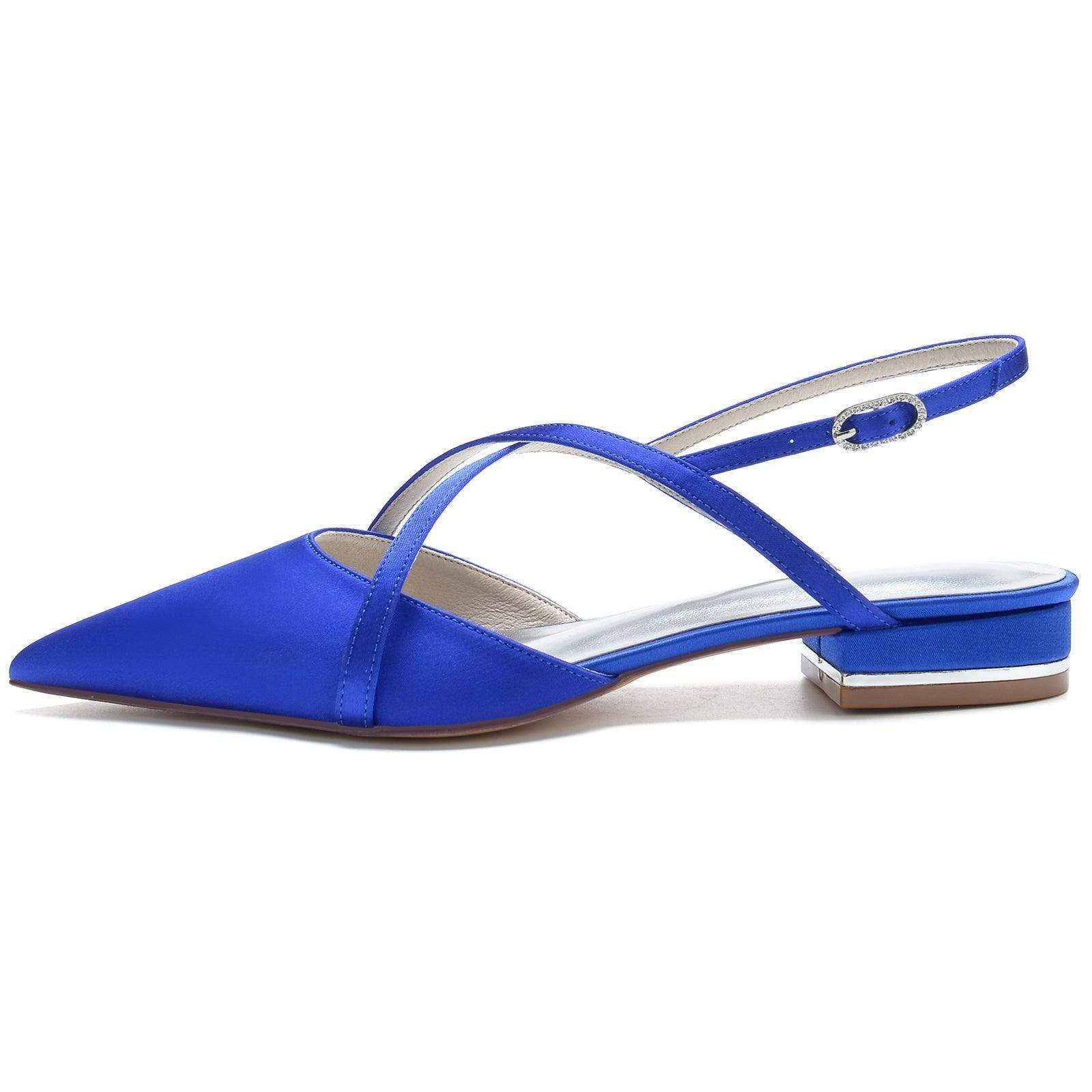 Flat Heel 2.5cm Silk-Like Comfortable Women's Shoes CK0252 - Perfect for Office, Wedding & Casual Wear