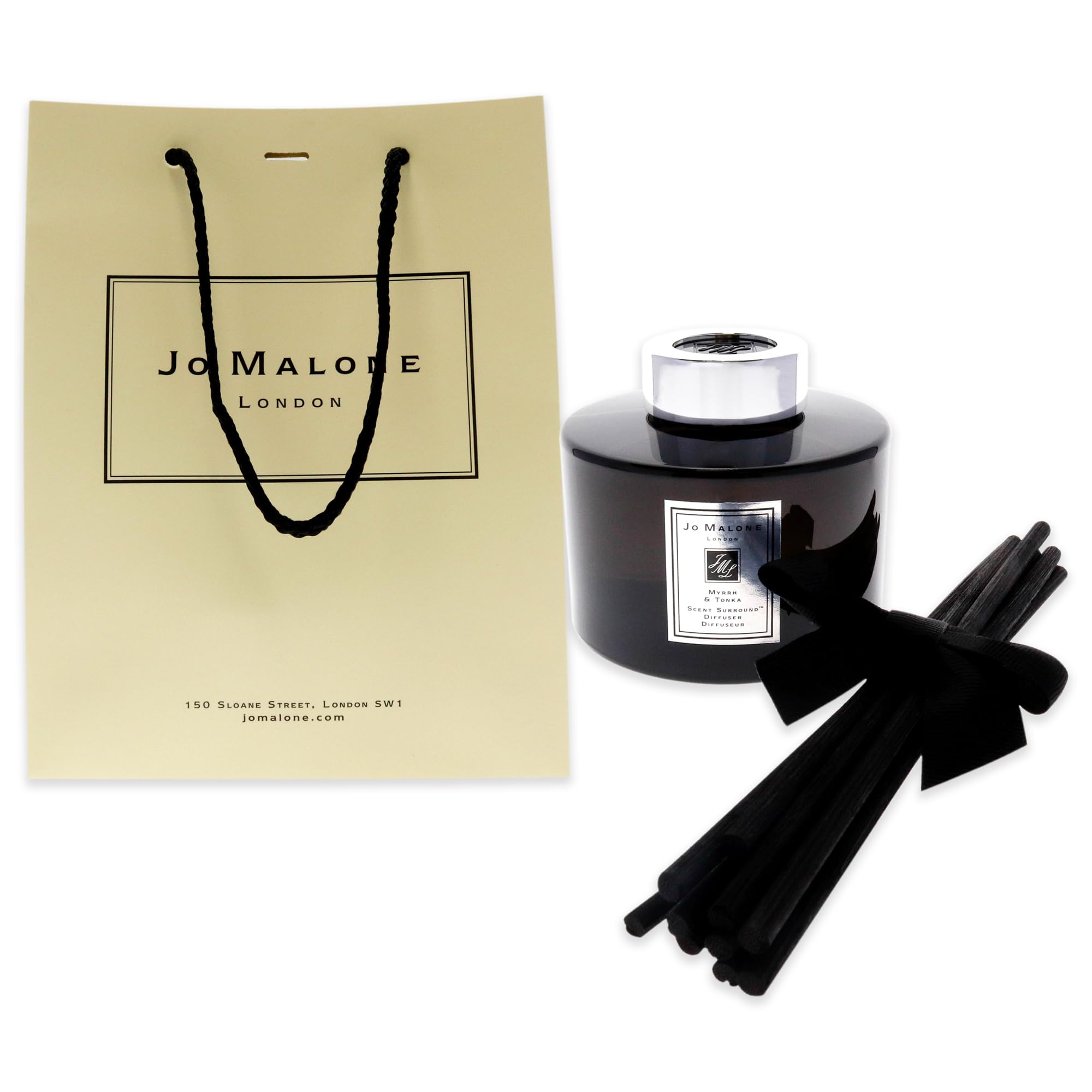 Jo Malone London Myrrh & Tonka Luxury Home Fragrance Diffuser - Premium Scented Oil Reed Diffuser for Living Room, Bedroom & Office Decor