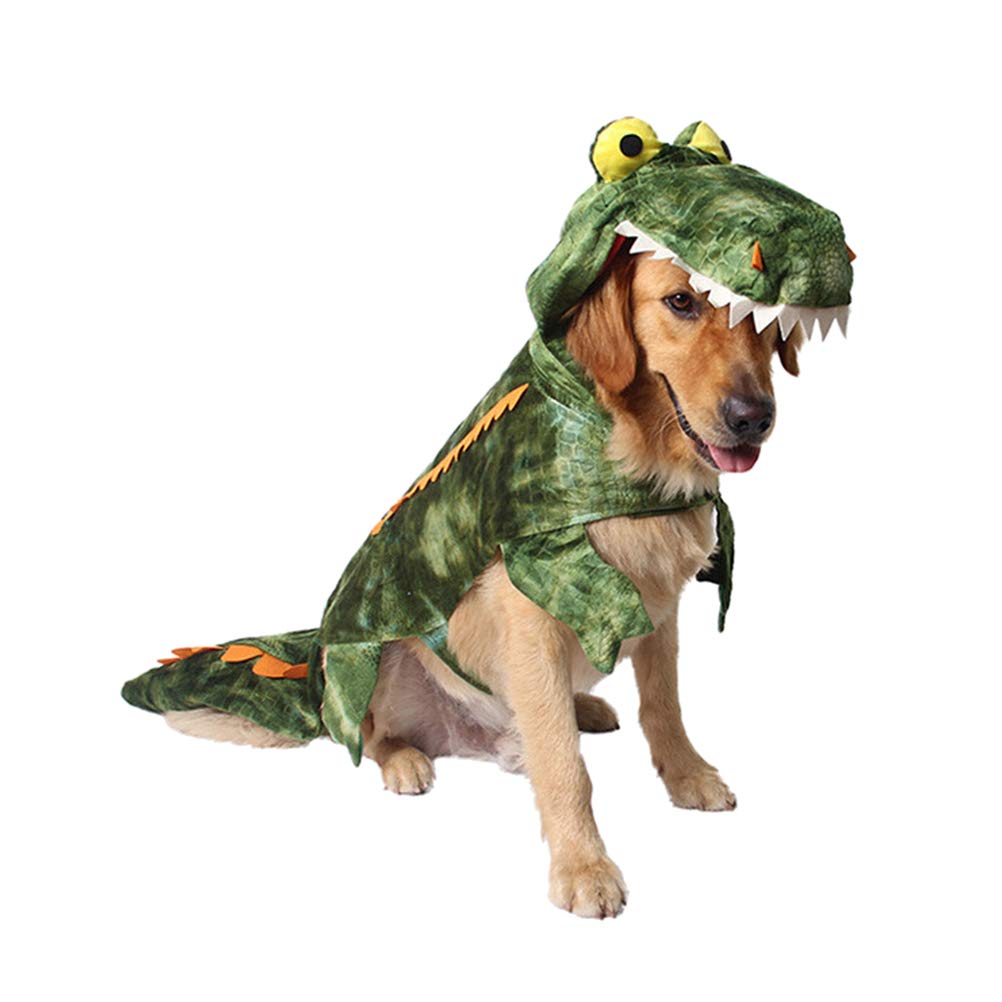 Balacoo Halloween Dog Costume - Pug & Crocodile Pet Outfit for Large Dogs | Fun Halloween Party, Pet Parade & Photo Shoot Costume for Dogs & Cats