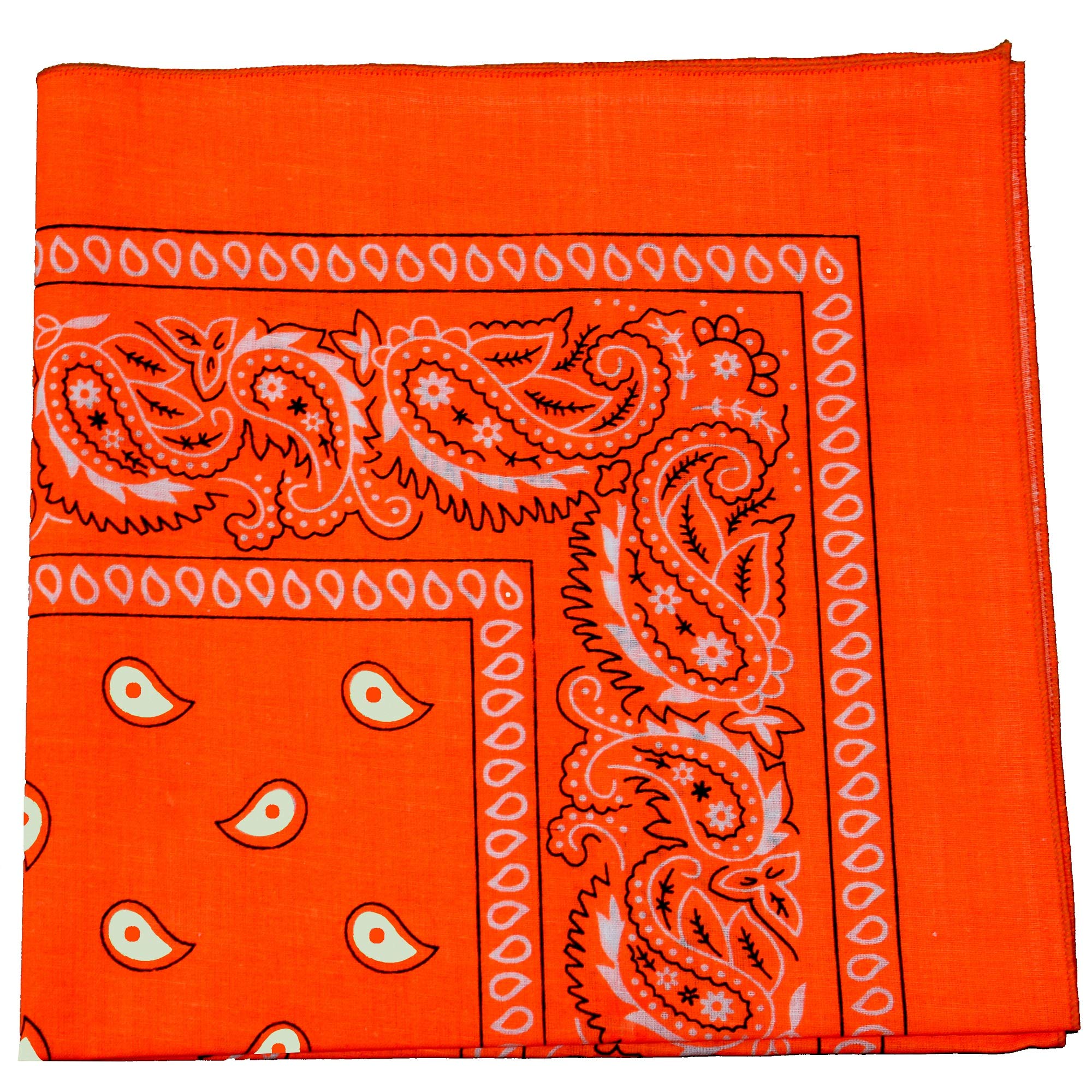 3-Pack Paisley Cotton Bandanas - 22