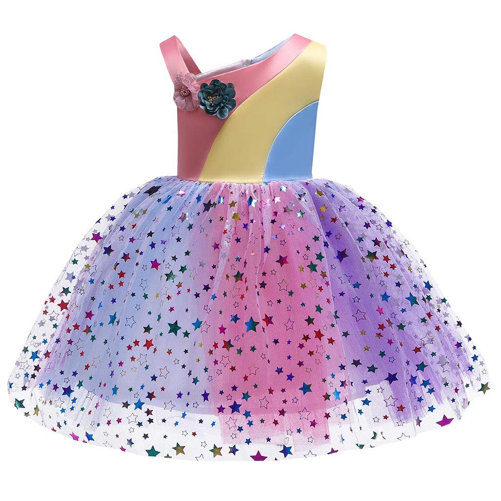 Princess Dress for Toddlers - Floral Baby Girls Pageant Gown for Birthday Party, Wedding & Bridesmaid | Perfect for Special Occasions, Photo Shoots & Dress-Up Play