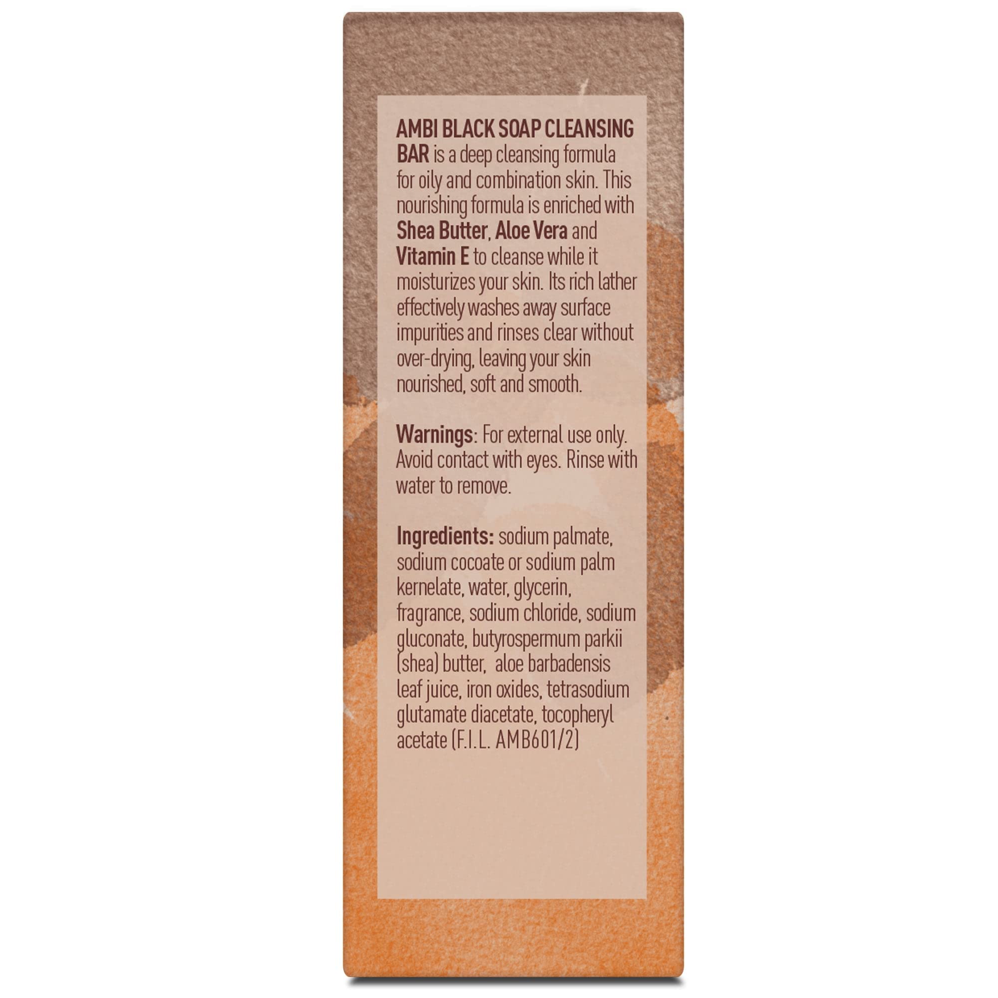 Ambi Black Soap with Shea Butter - 3.5 oz (Pack of 7) | Natural African Cleansing Bar for Acne, Dark Spots & Hyperpigmentation | Perfect for Face & Body Care Routine