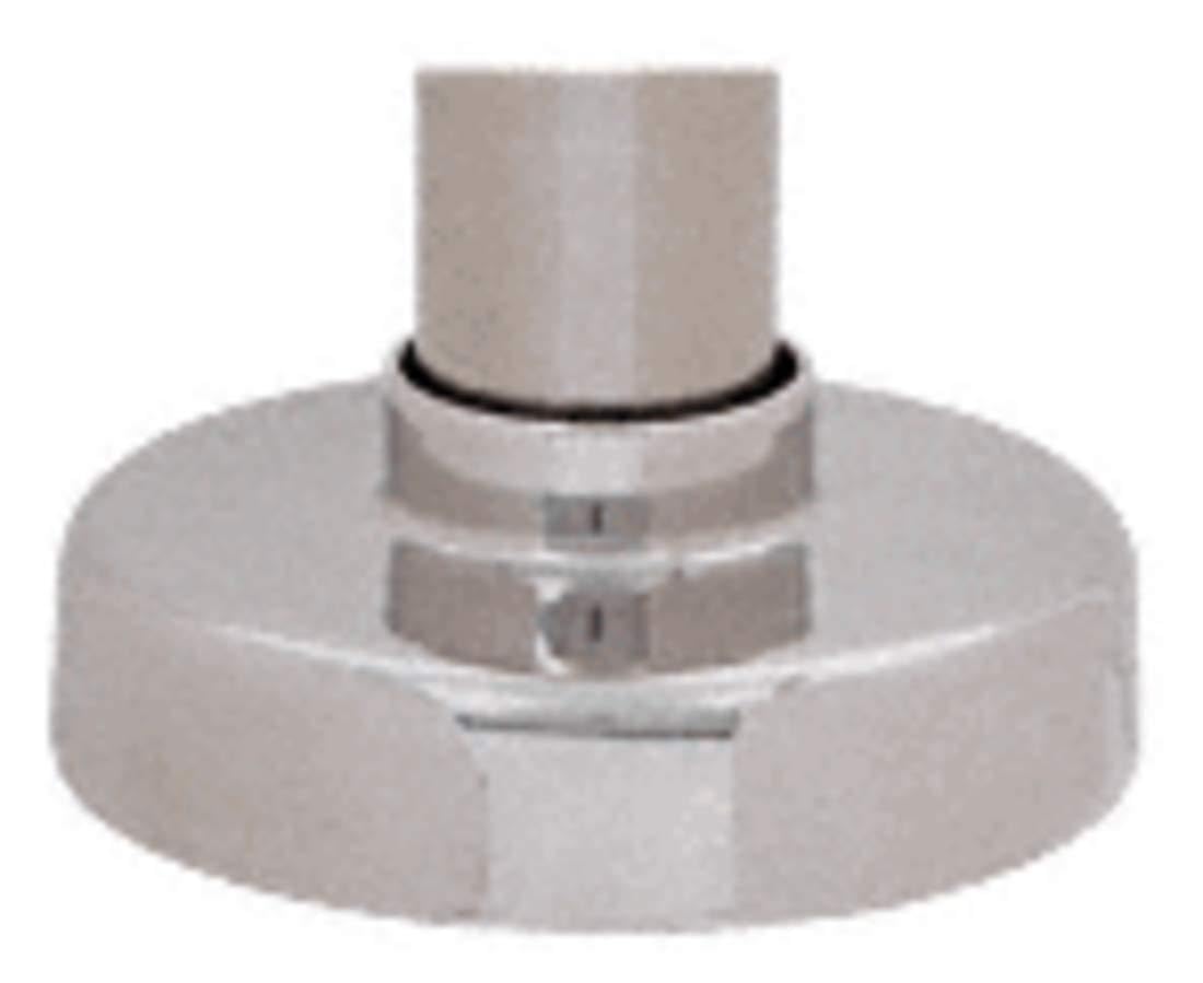 CRL HR15XBS Brushed Stainless Steel Flange and Canopy for 1-1/2