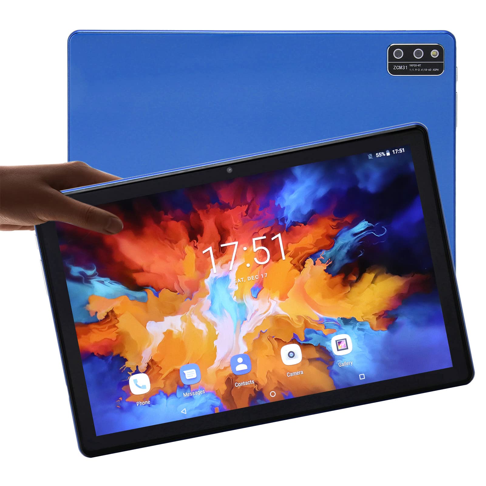 AMONIDA 10.1 Inch Gaming Tablet with IPS Micro Edge Display, 8800mAh Battery, 8GB RAM 128GB ROM - HD Android Tablet for School, Work & Entertainment (UK Plug) | Perfect for Online Classes, Remote Work & Mobile Gaming