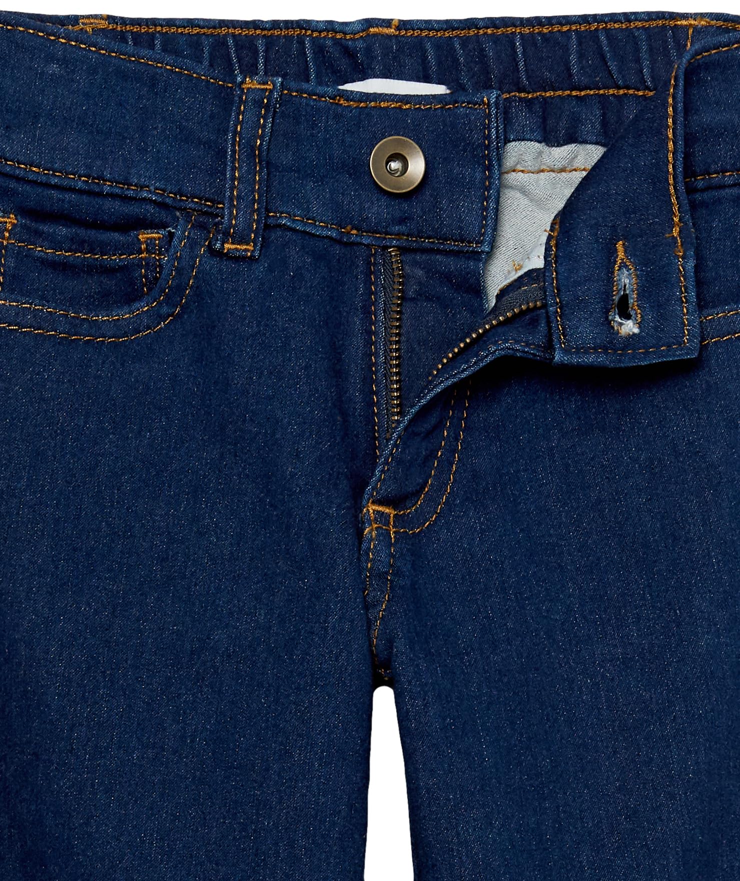 Amazon Essentials Girls and Toddlers' Wide Leg Jeans - Comfortable Stretch Denim Pants for Playtime, School & Everyday Wear