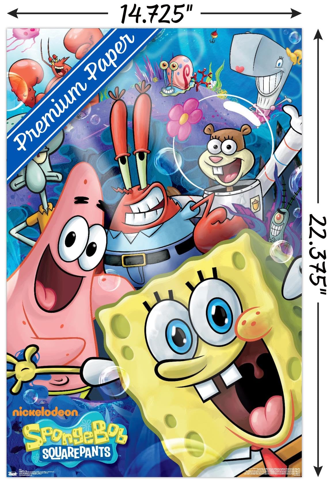 Trends International Nickelodeon Spongebob Joy Wall Poster - 14.725
