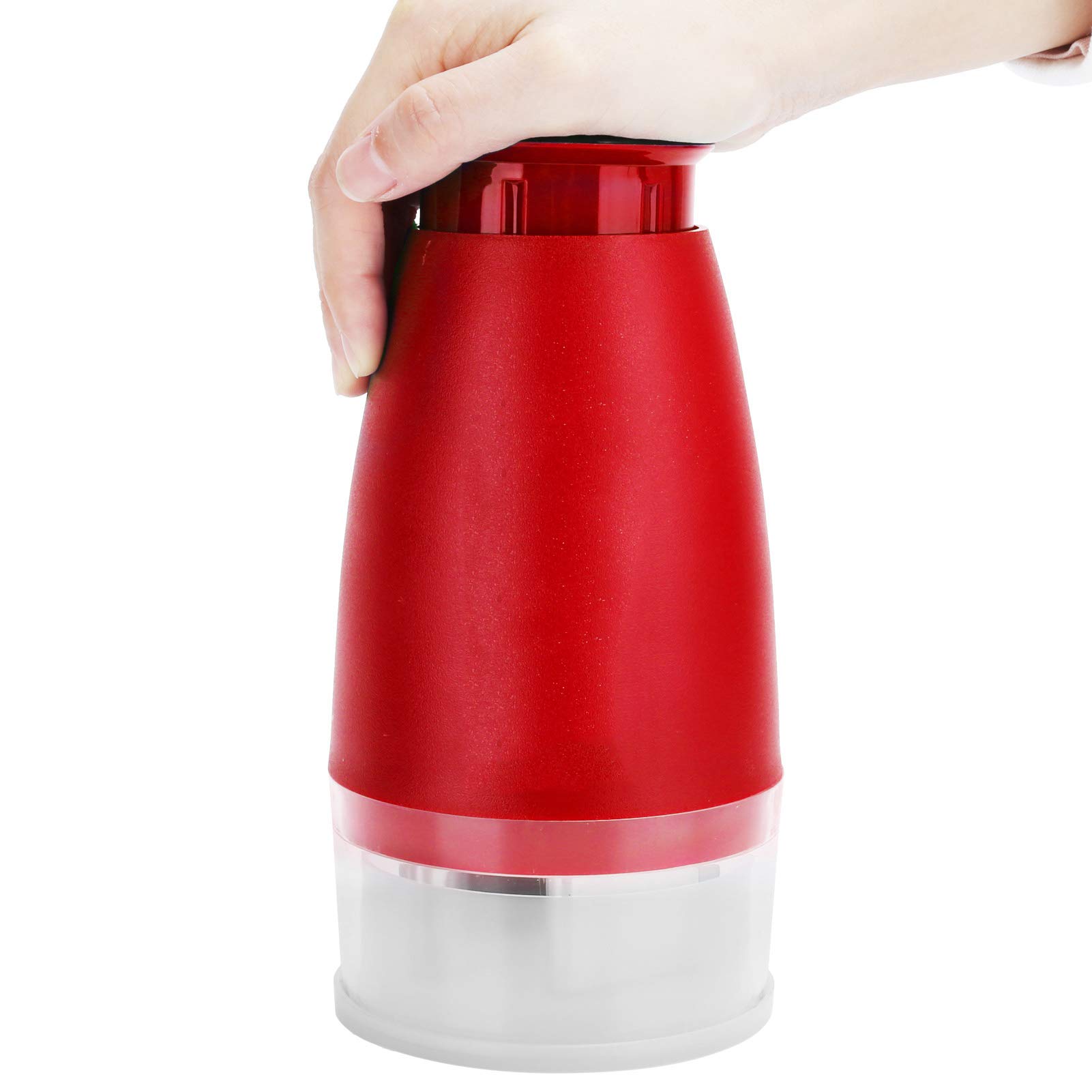 Premium Stainless Steel Garlic Press & Chopper - Easy to Disassemble, Portable Manual Garlic Mincer for Garlic, Walnuts, Onions & Herbs (Red) - Perfect for Cooking, Baking & Meal Prep